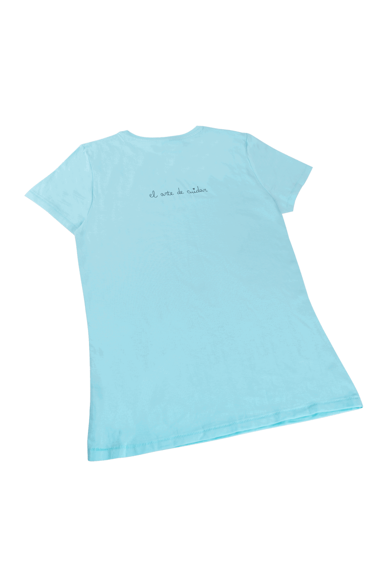 Camiseta Eco mujer Aqua - tirita @elartedecuidar_-zoom-