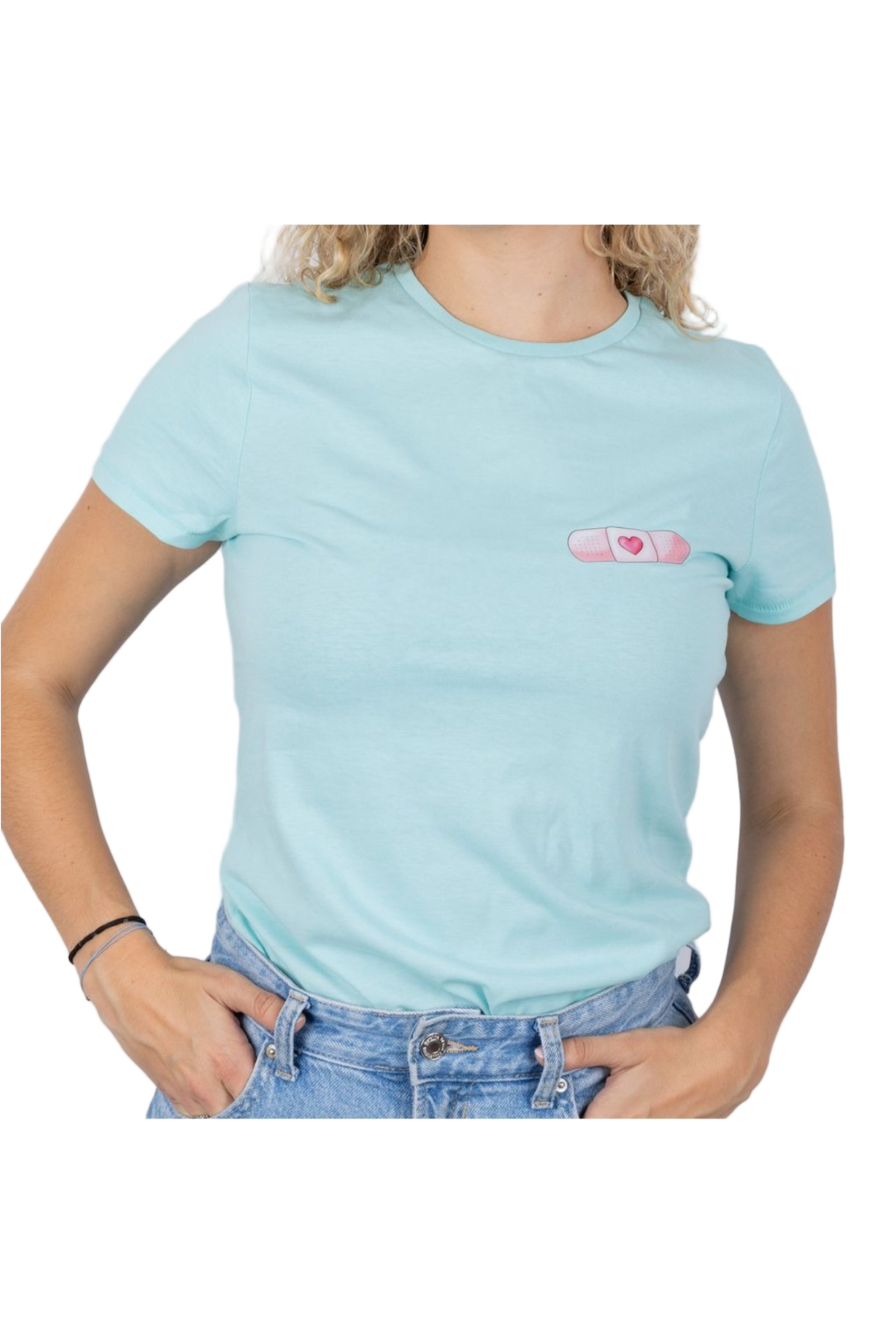 Camiseta Eco mujer Aqua - tirita @elartedecuidar_-zoom-1