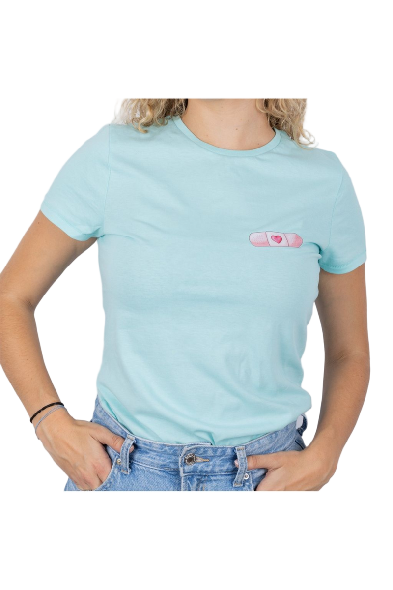 Camiseta Eco mujer Aqua - tirita @elartedecuidar_-zoom-