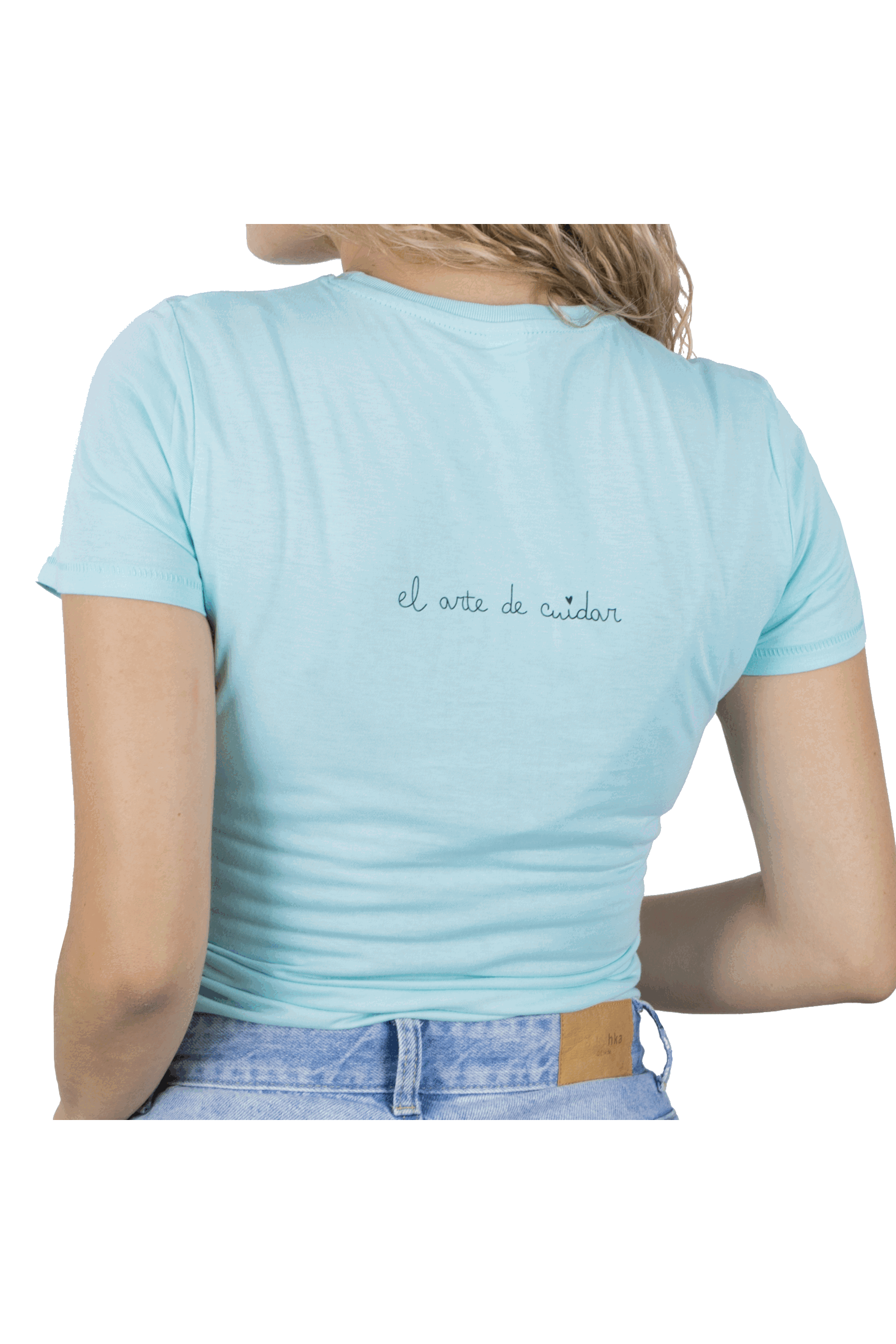 Camiseta Eco mujer Aqua - tirita @elartedecuidar_-4