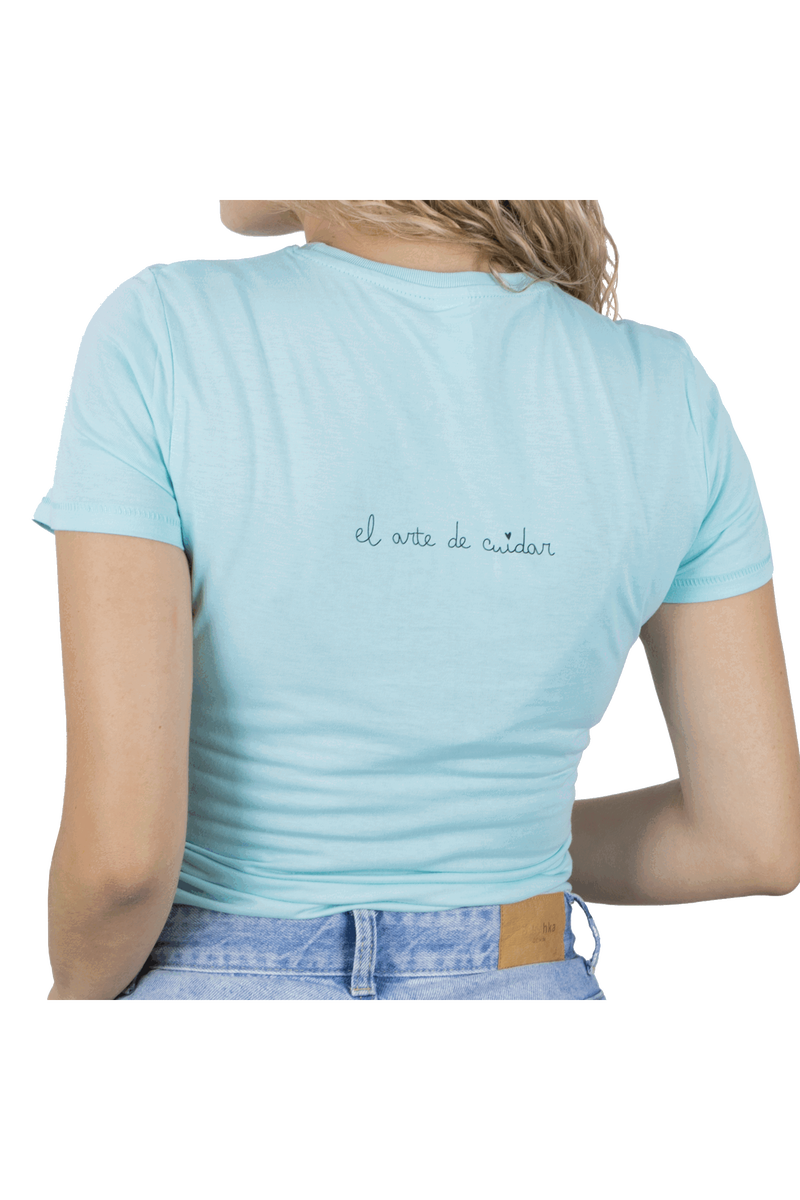 Camiseta Eco mujer Aqua - tirita @elartedecuidar_-zoom-