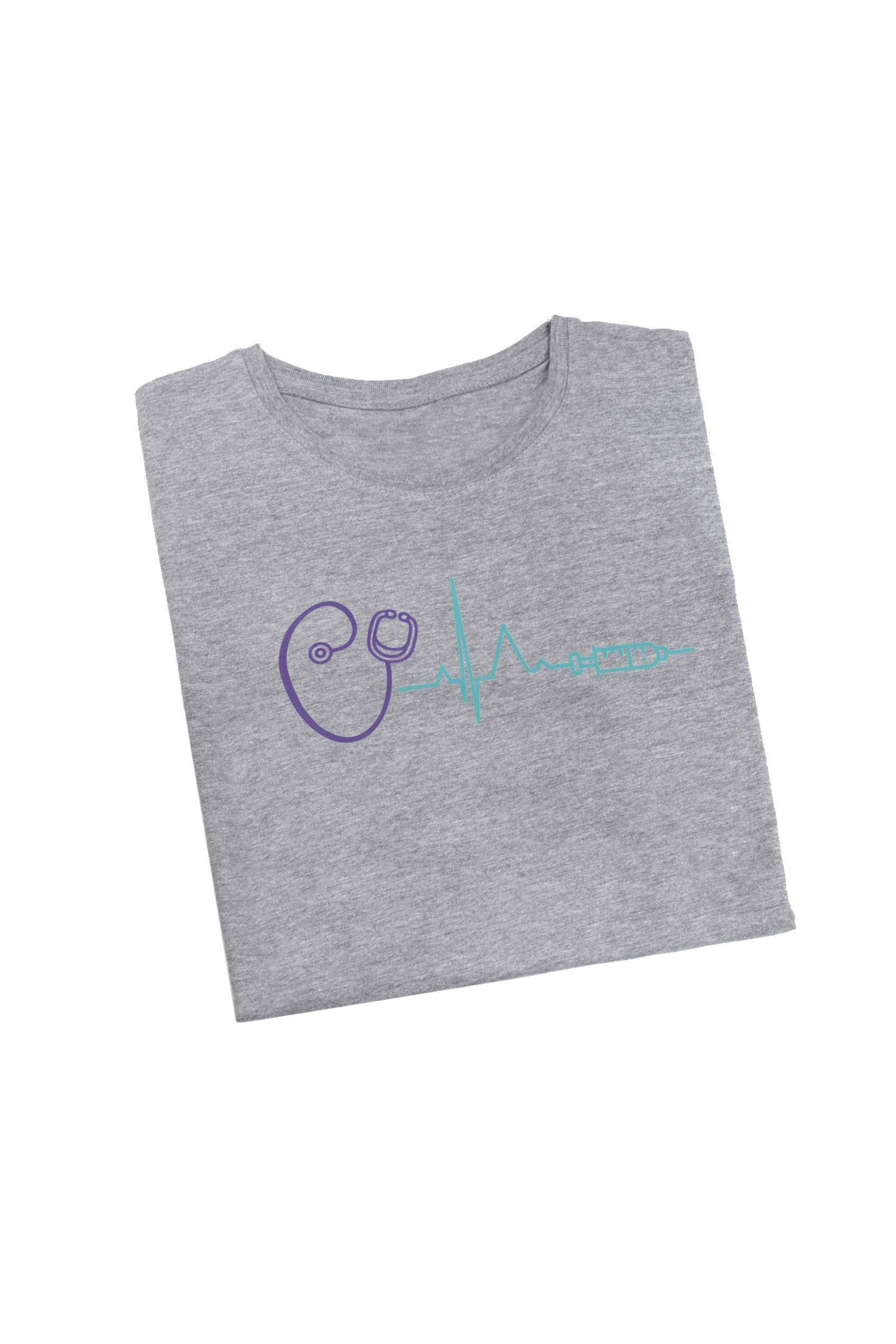 T-shirt cinzenta de mulher - estampada-zoom-7