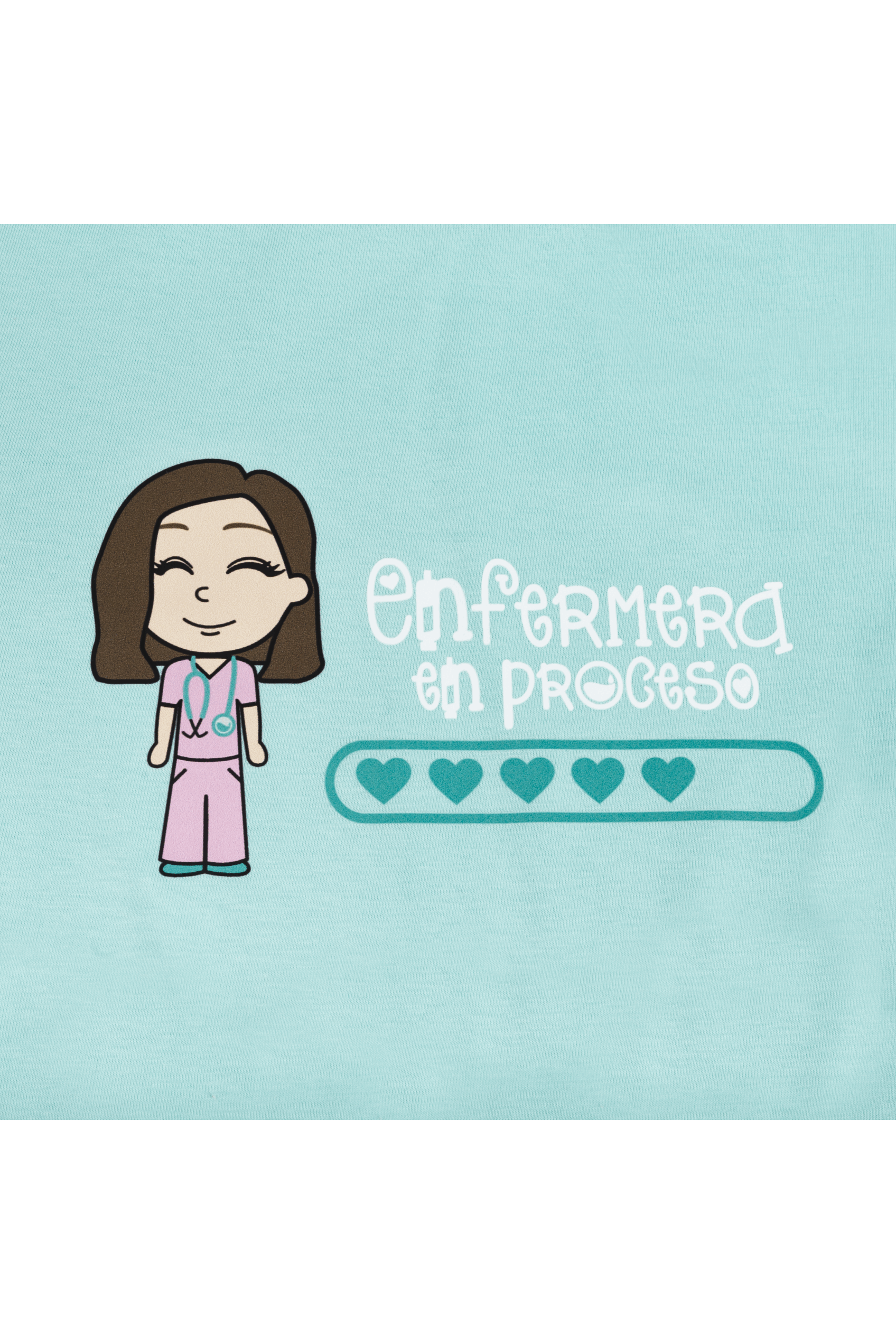 T-shirt Eco senhora Aqua - estampada-5