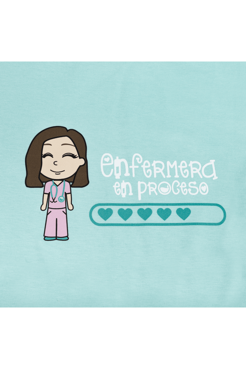 T-shirt Eco senhora Aqua - estampada-zoom-