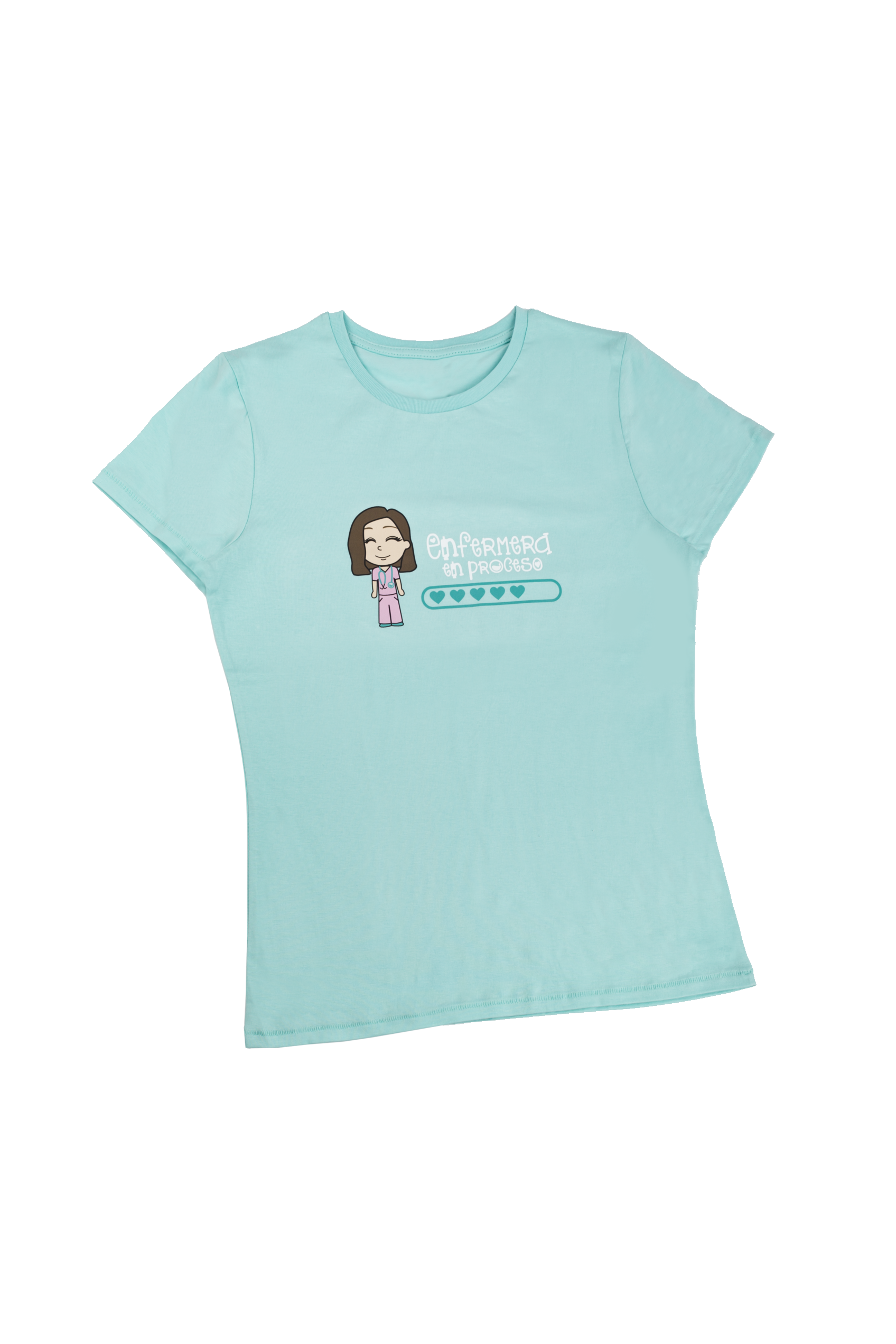 T-shirt Eco senhora Aqua - estampada-6