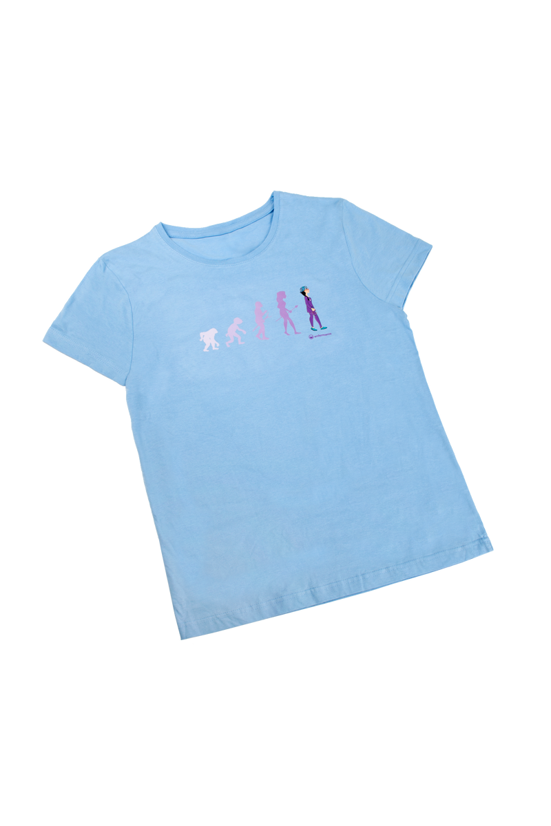 T-shirt azul-claro mulher - estampada-zoom-