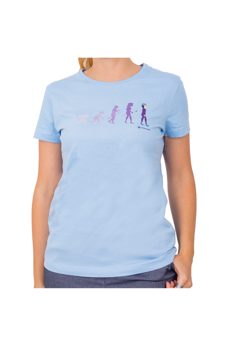 T-shirt azul-claro mulher - estampada-zoom-
