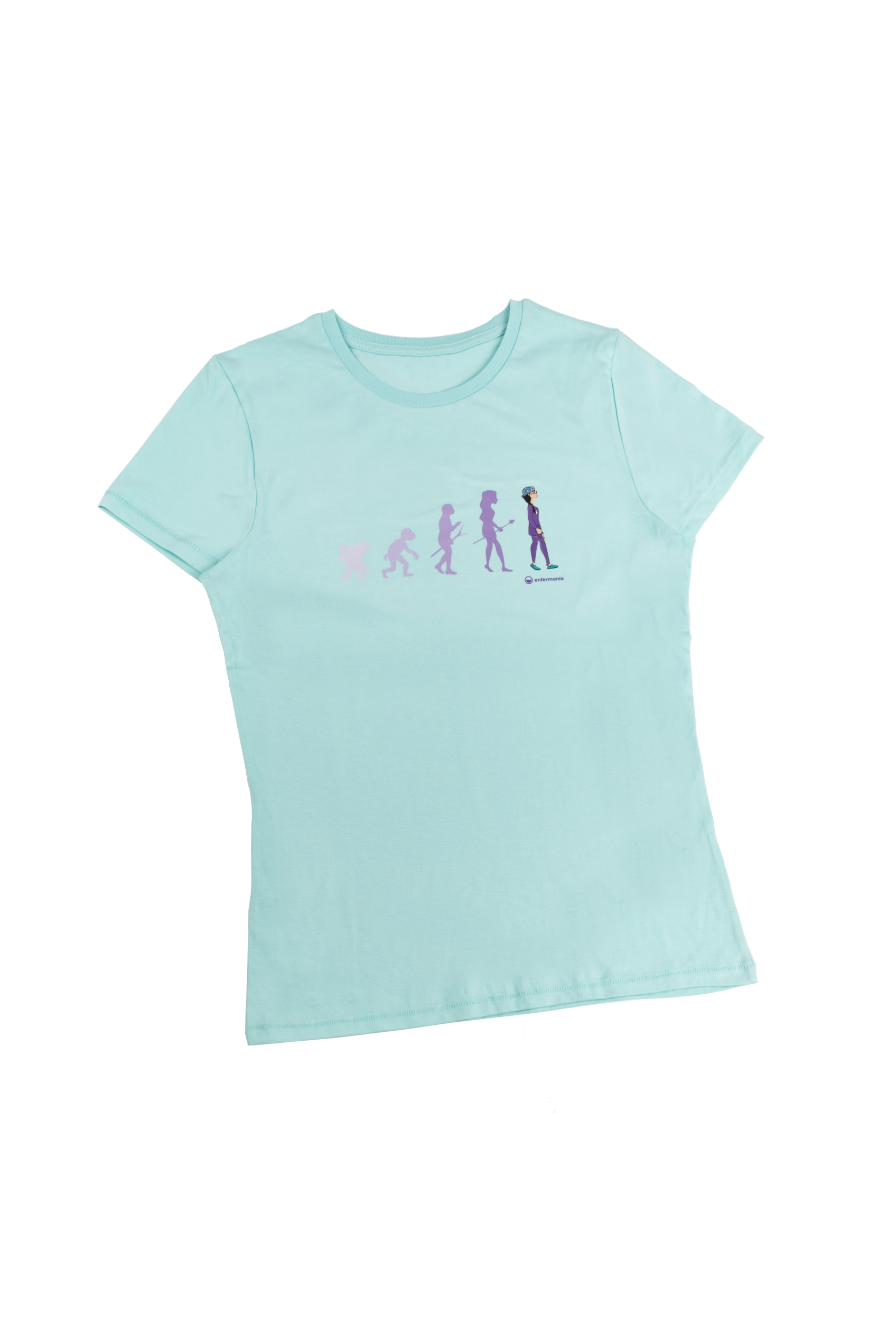 T-shirt Eco senhora Aqua - estampada-zoom-2