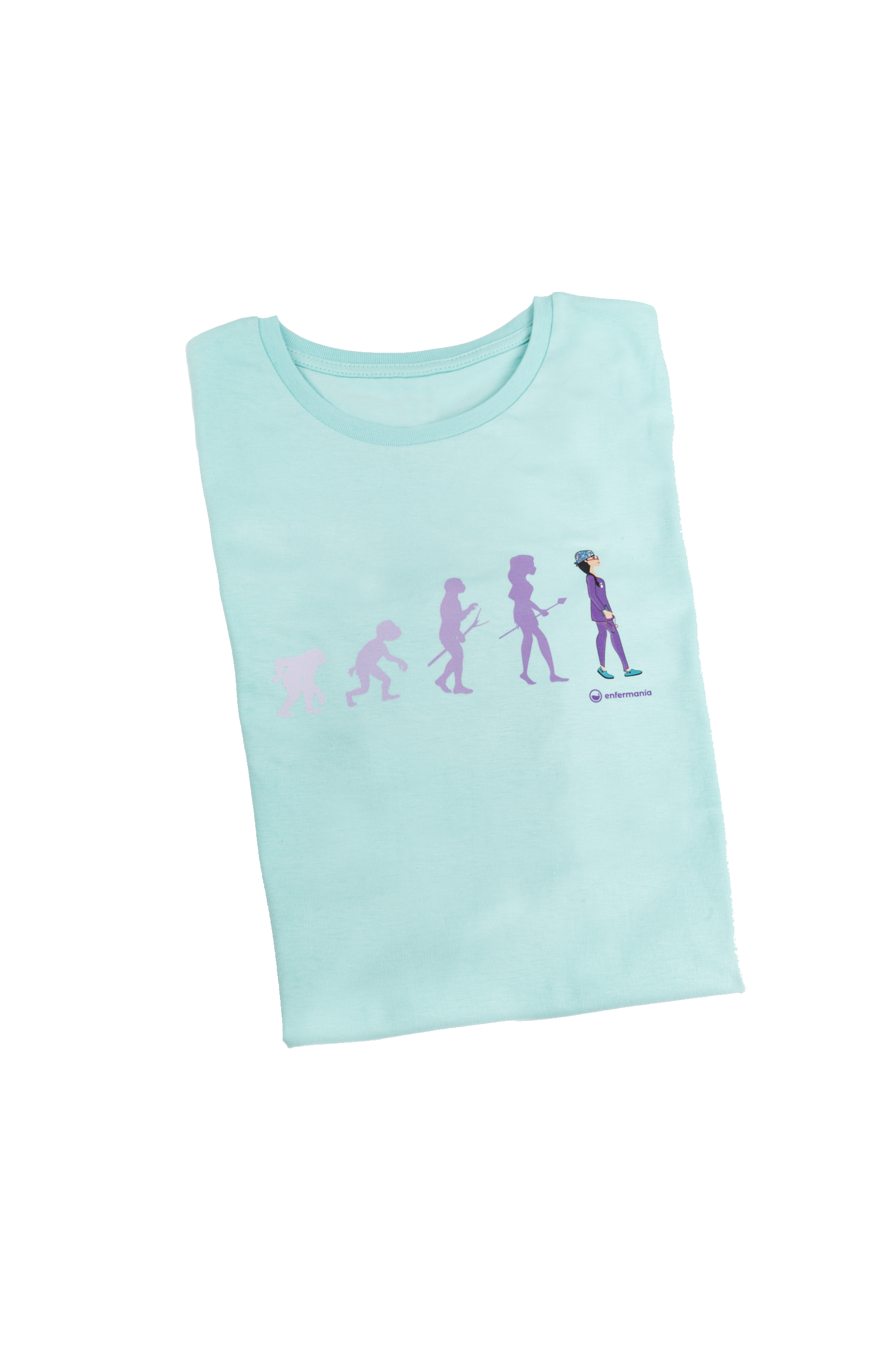 T-shirt Eco senhora Aqua - estampada-zoom-4