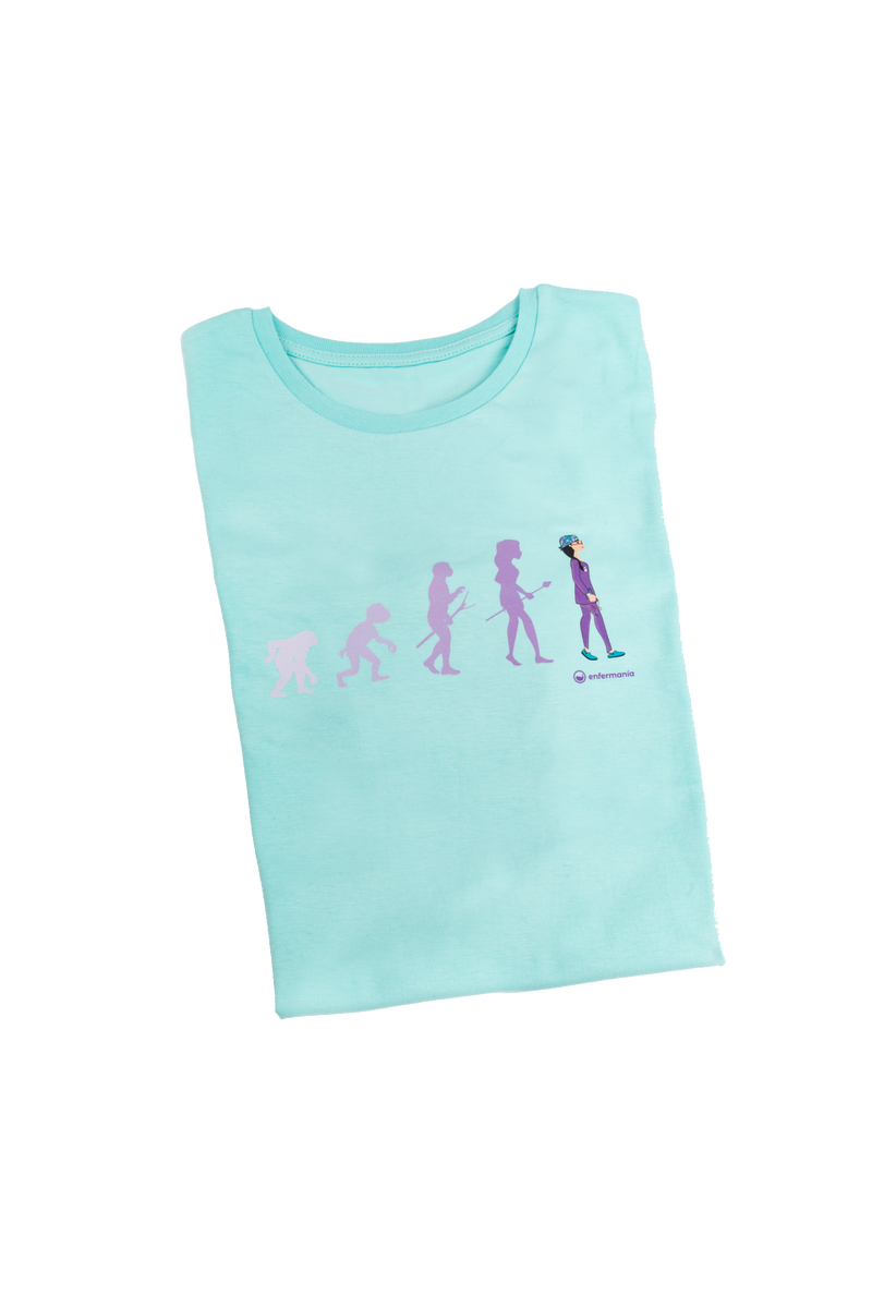 T-shirt Eco senhora Aqua - estampada-zoom-