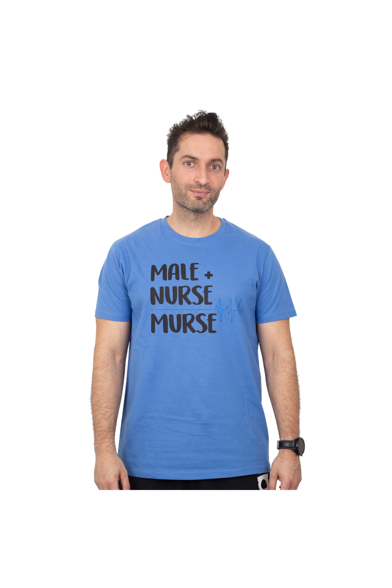 T-shirt Estampada Azul Clássico para Homem-zoom-