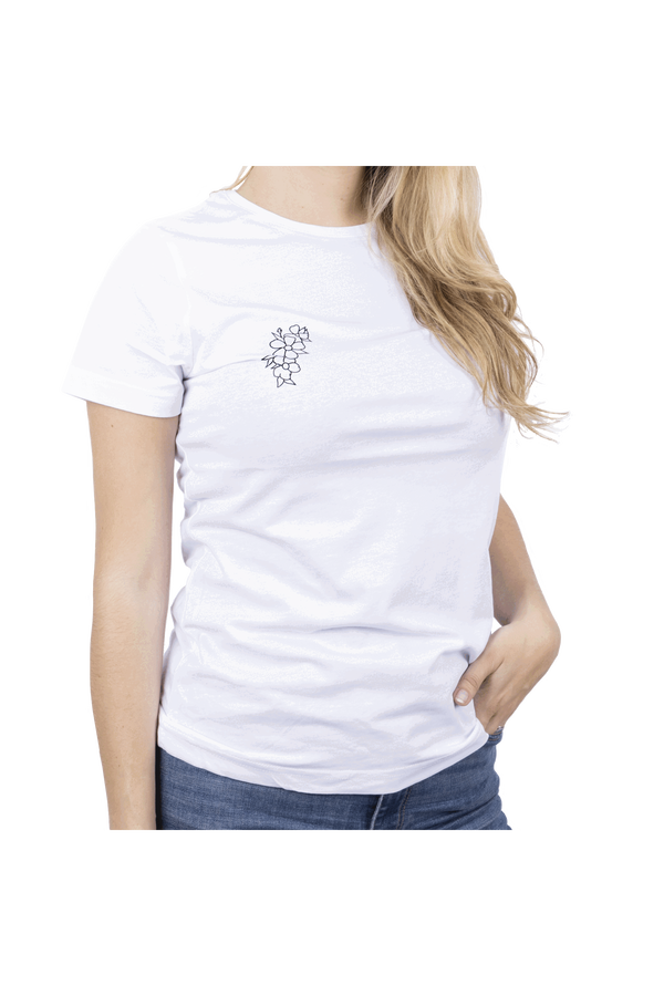 T-shirt branca mulher - Sou Parteira @elartedecuidar