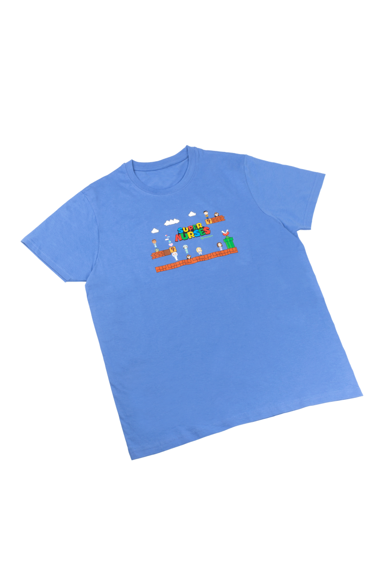 T-shirt Estampada Azul Clássico para Homem-zoom-