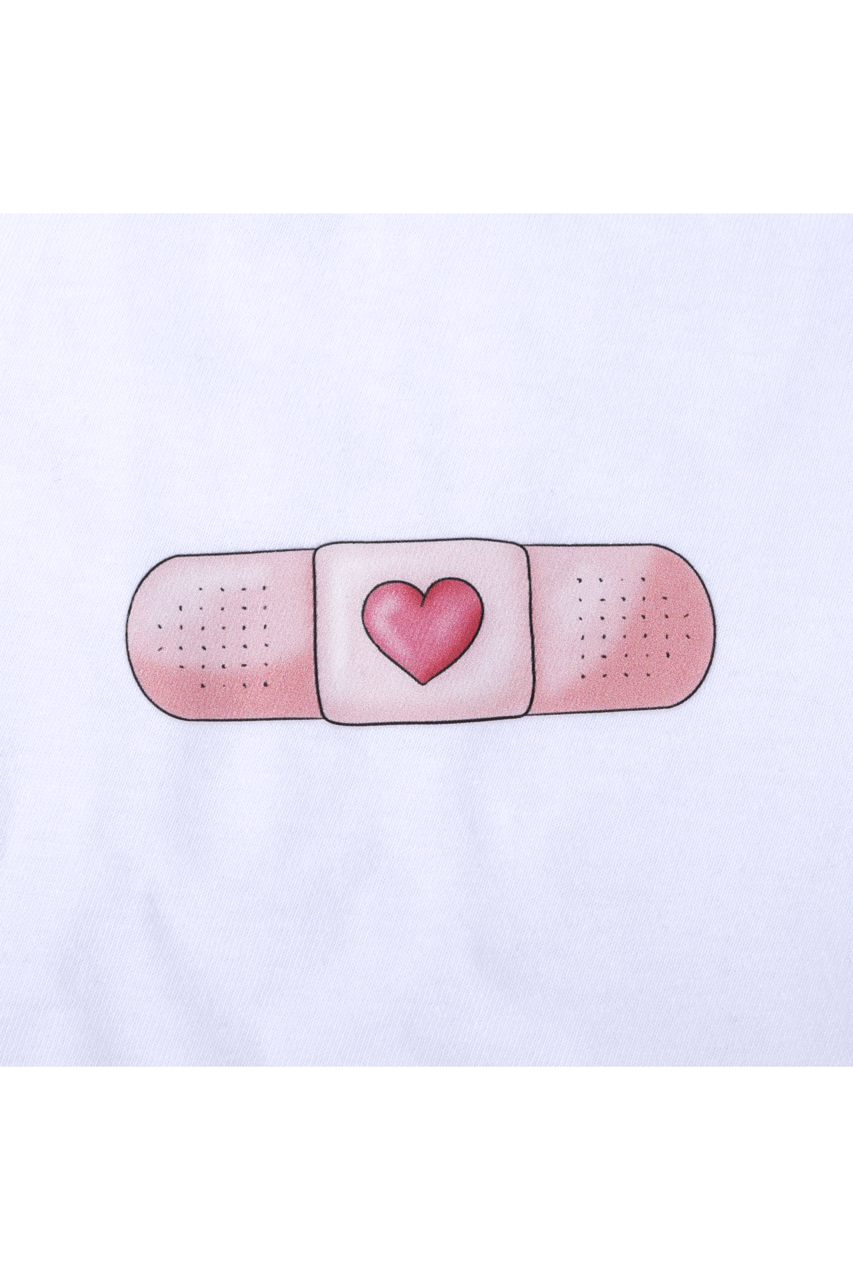 Women's white t-shirt - band-aid @elartedecuidar_-5