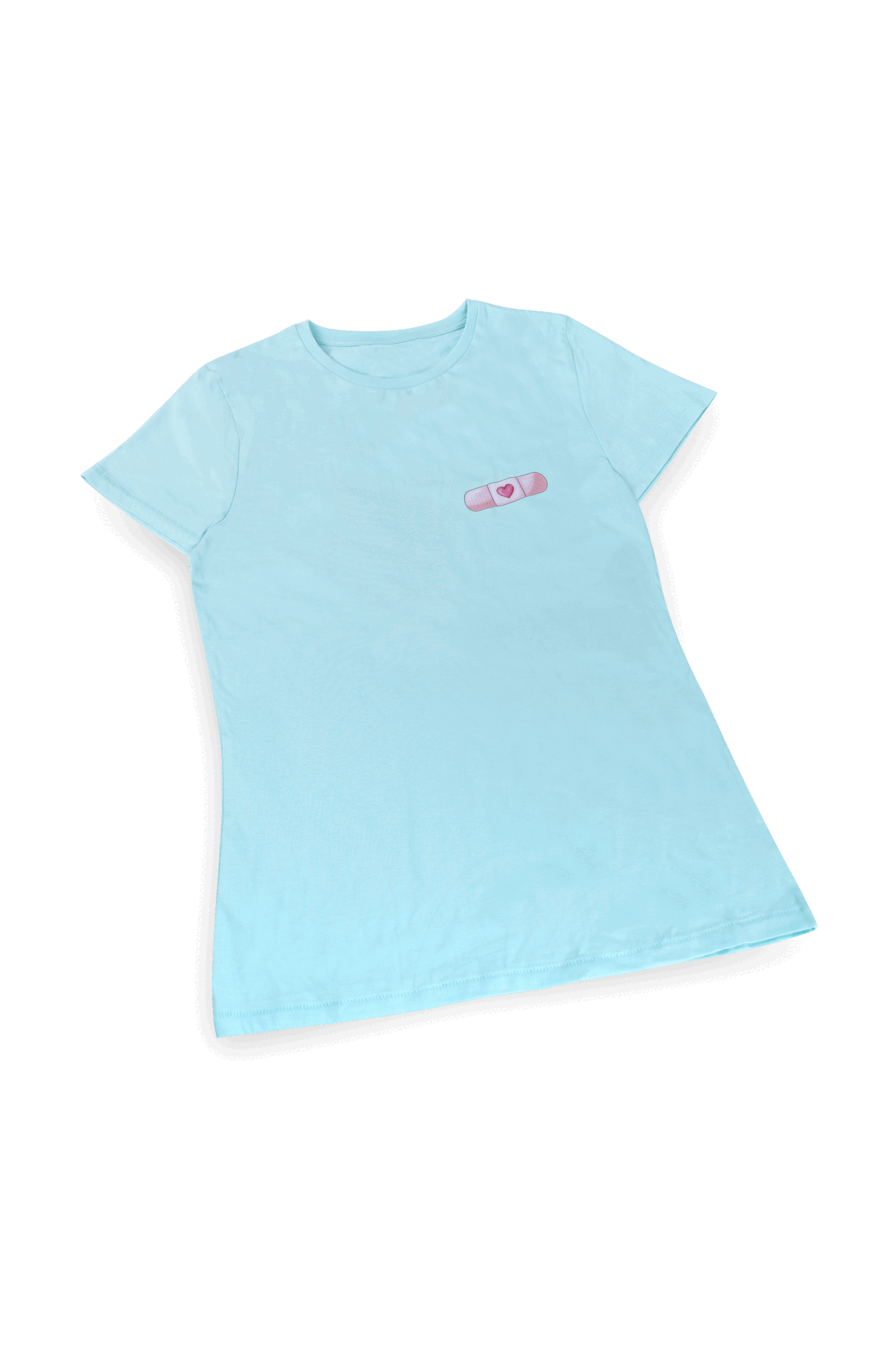 Eco Women's Aqua T-Shirt - Band-Aid @elartedecuidar_-zoom-3
