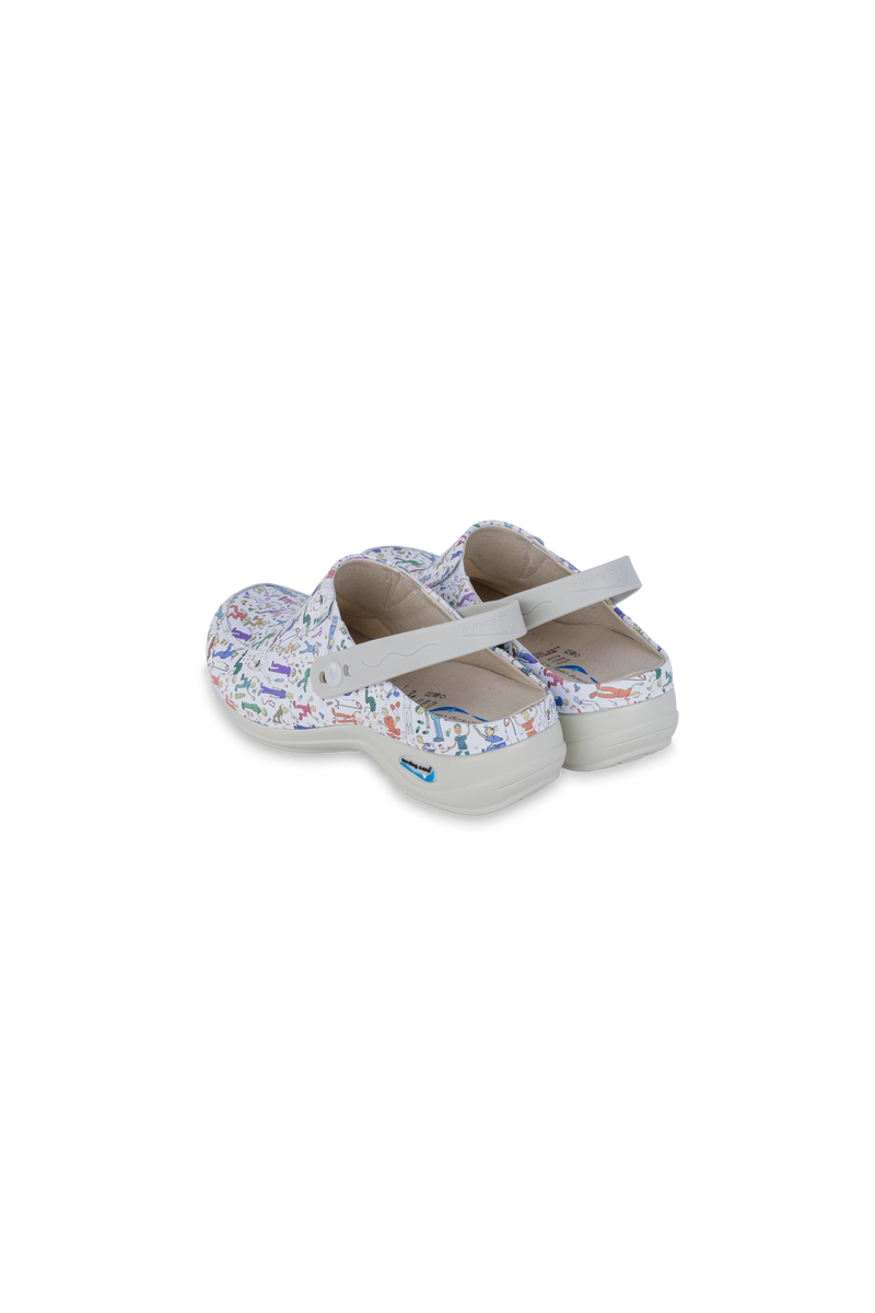 Printed leather clog - Revolutum-zoom-