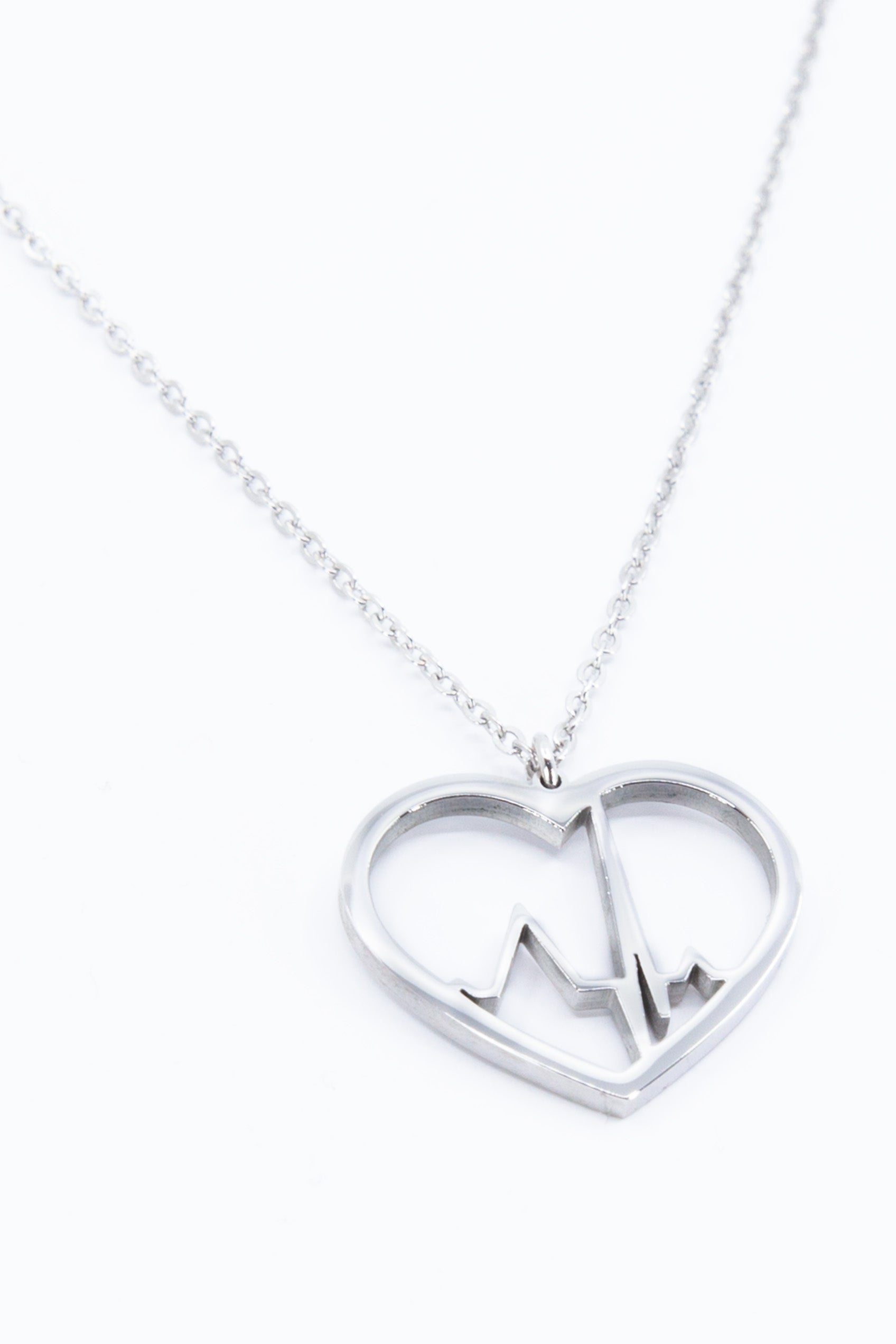 Heartbeat Pendant in gold or silver-4