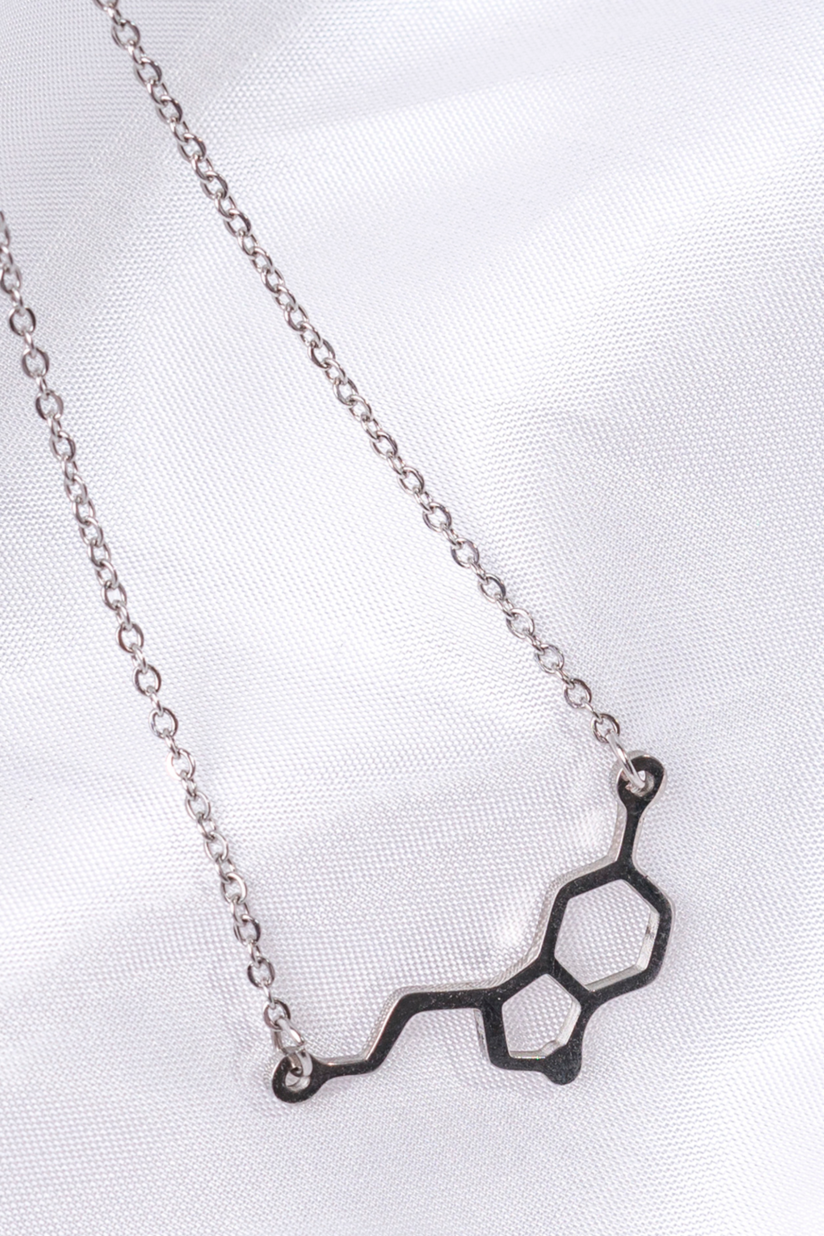 Serotonin pendant - silver-finished steel-zoom-3