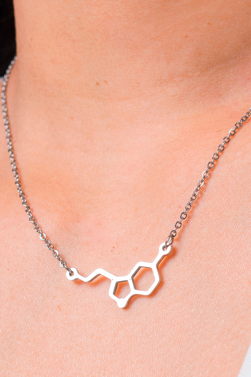 Serotonin pendant - silver-finished steel-zoom-