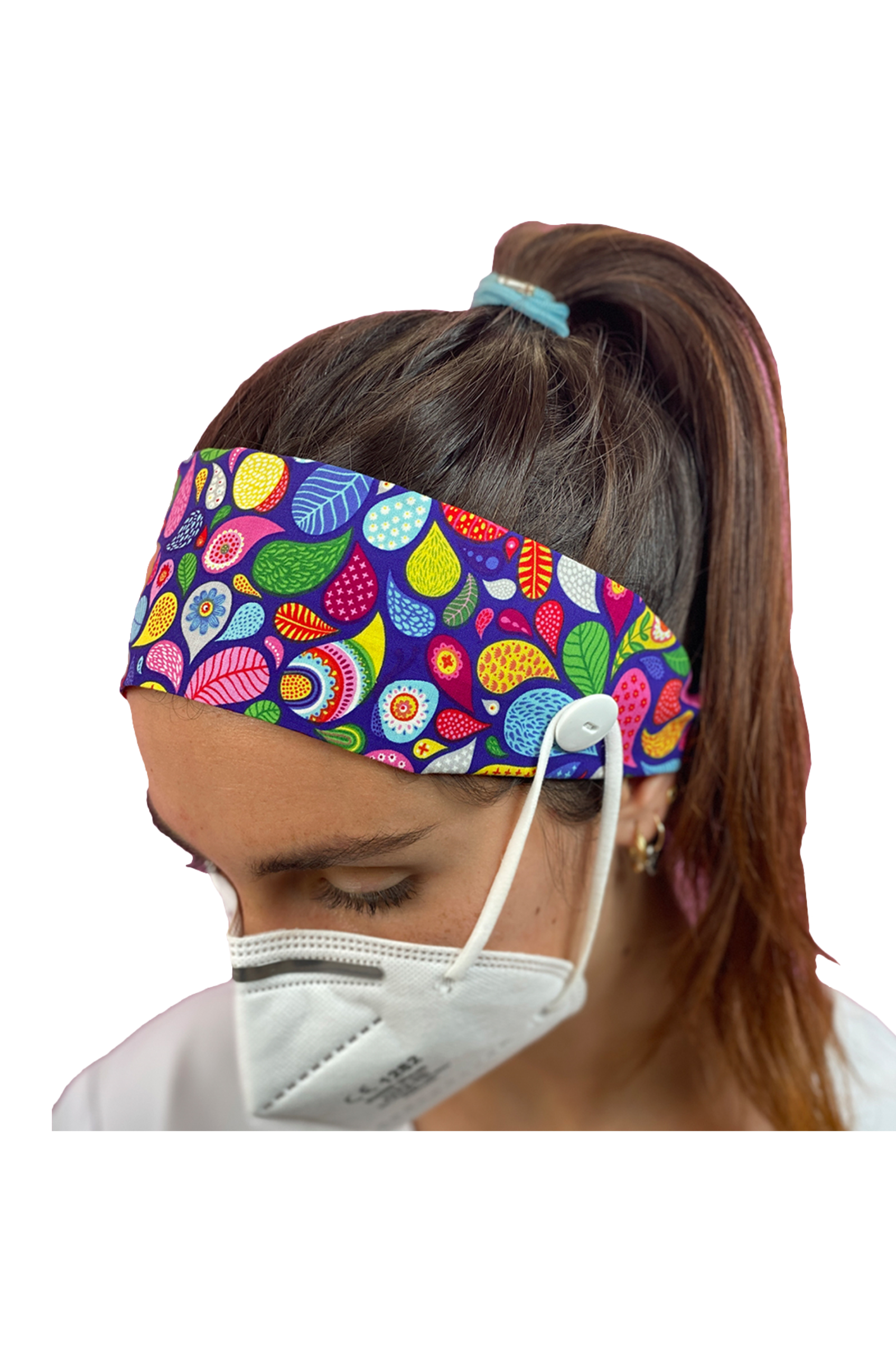 Diadema con botón - Estampados-1