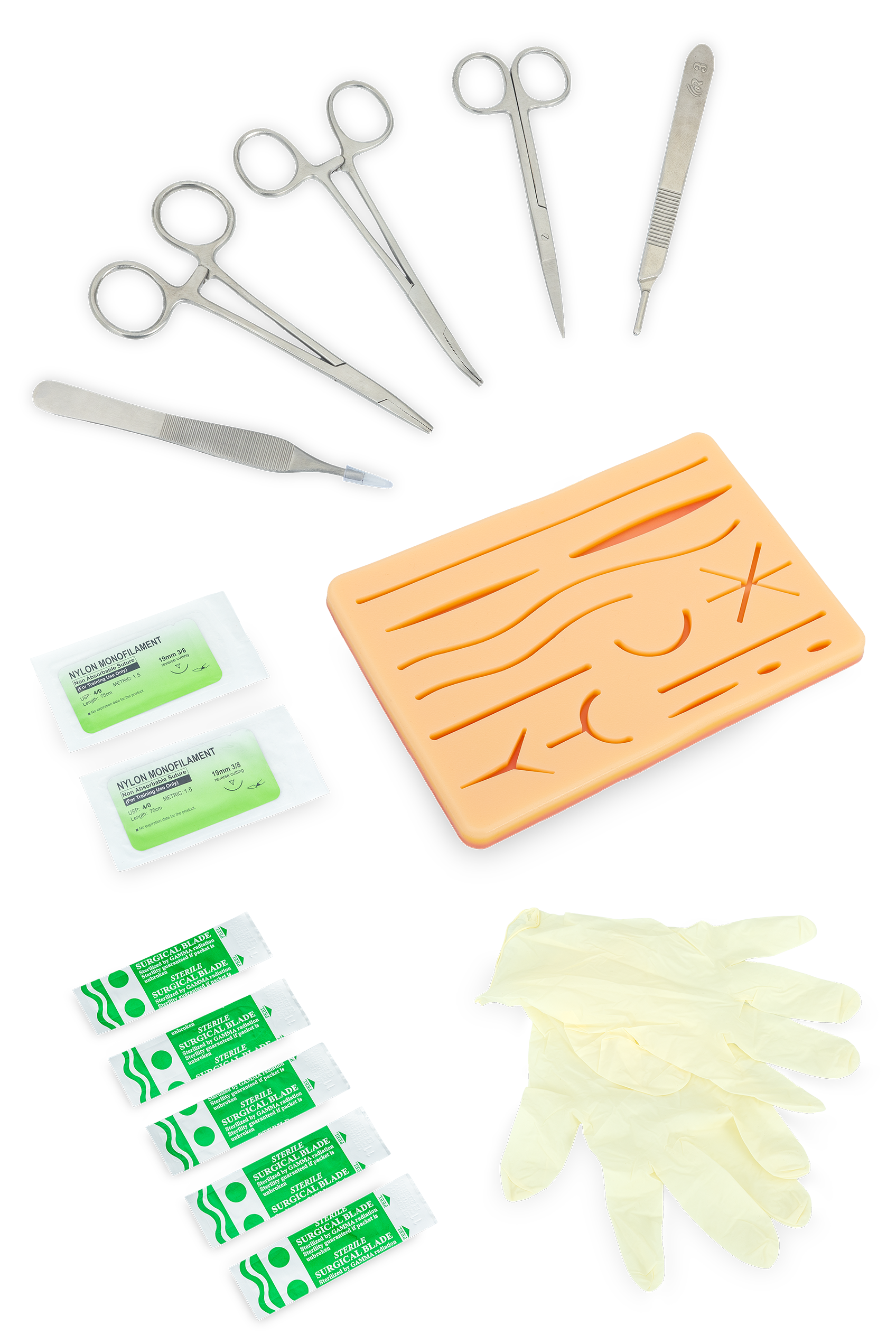 contenido pack de prácticas de sutura
