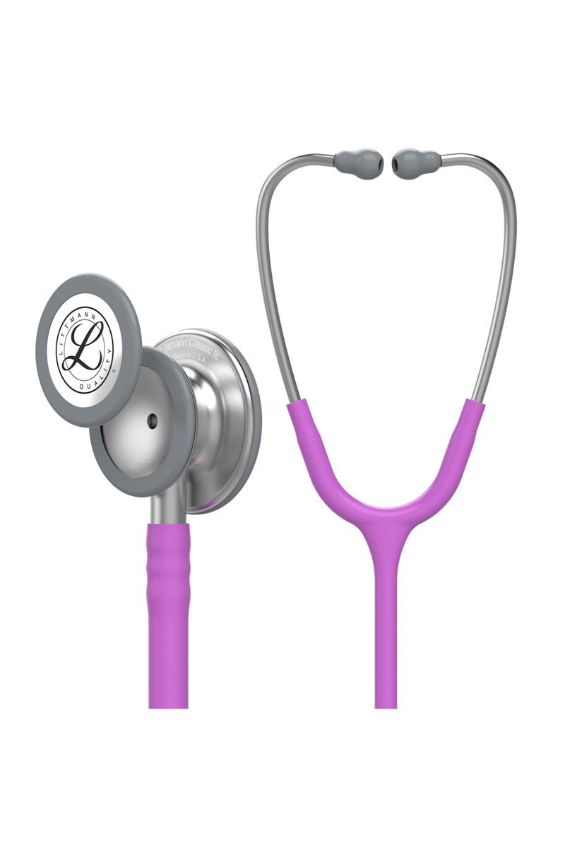 Kit completo para estudiantes sanitarios con Fonendoscopio Littmann Classic III - Lila-zoom-