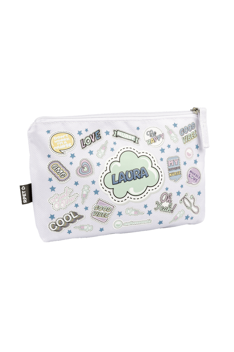 Customizable Pencil Case / Toiletry Bag - Stickers Collection-zoom-