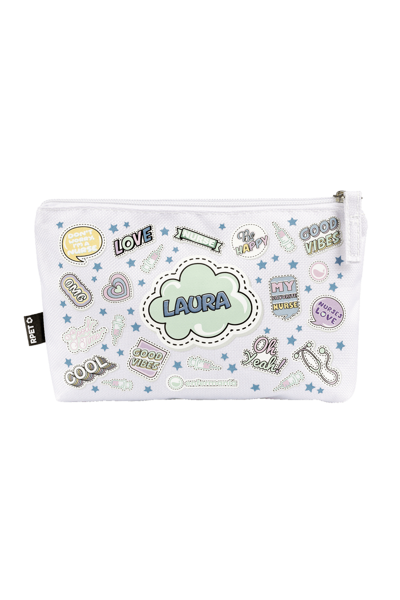 Customizable Pencil Case / Toiletry Bag - Stickers Collection-zoom-