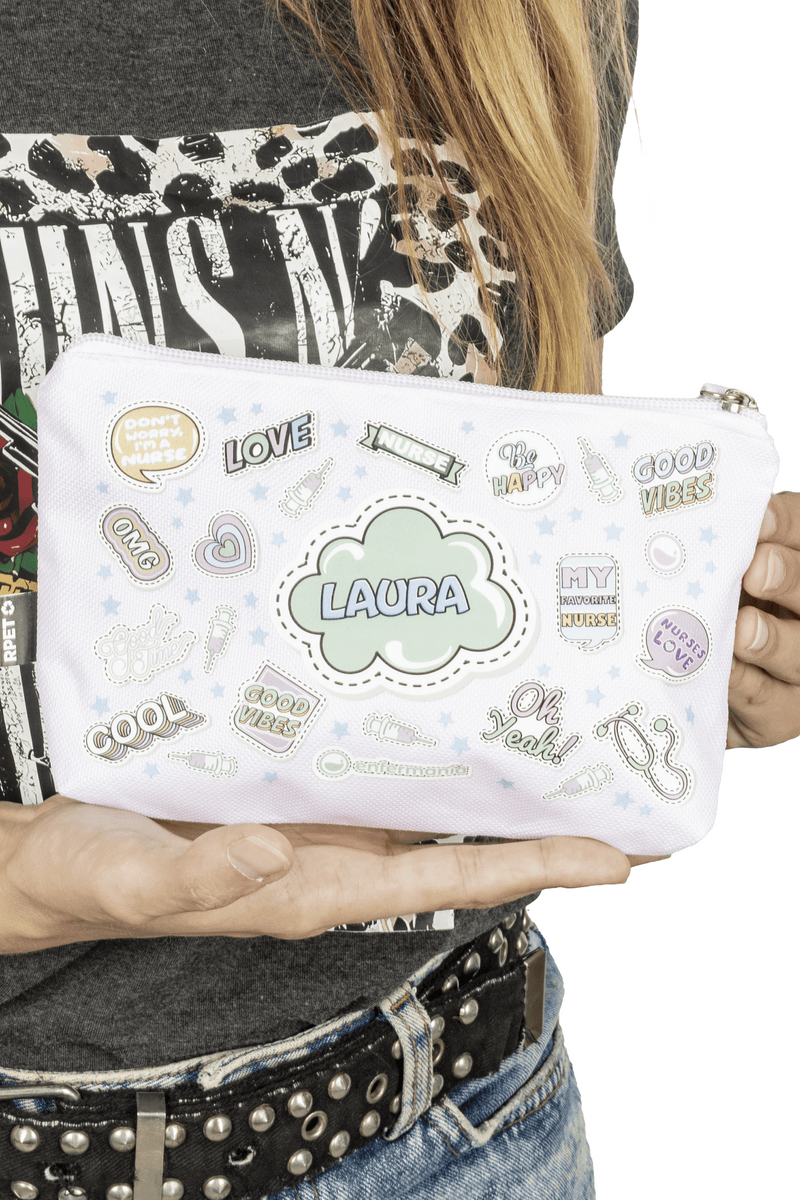 Customizable Pencil Case / Toiletry Bag - Stickers Collection-zoom-