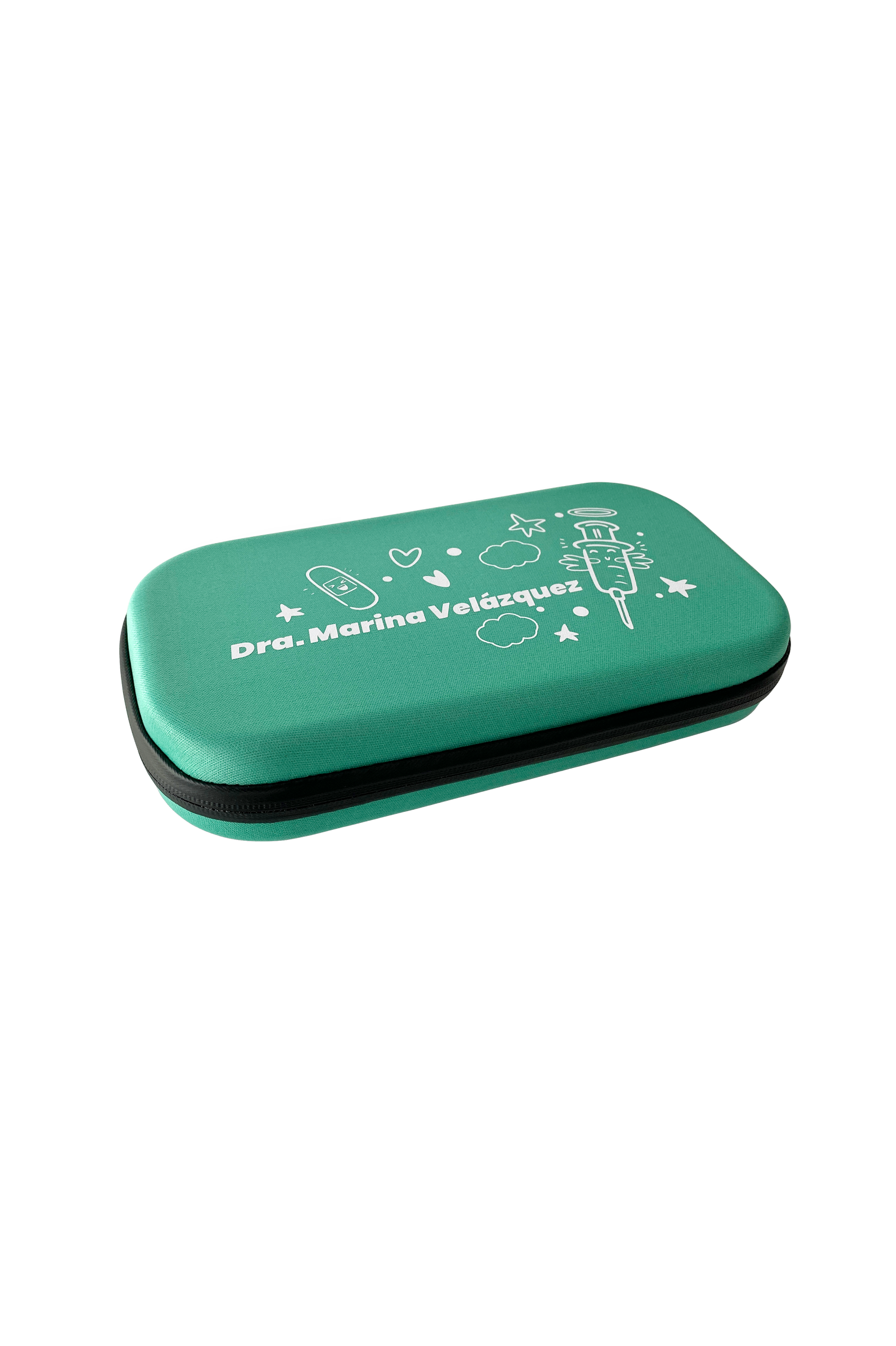 Estuche fonendoscopio, liso o personalizado - Verde caribe-1