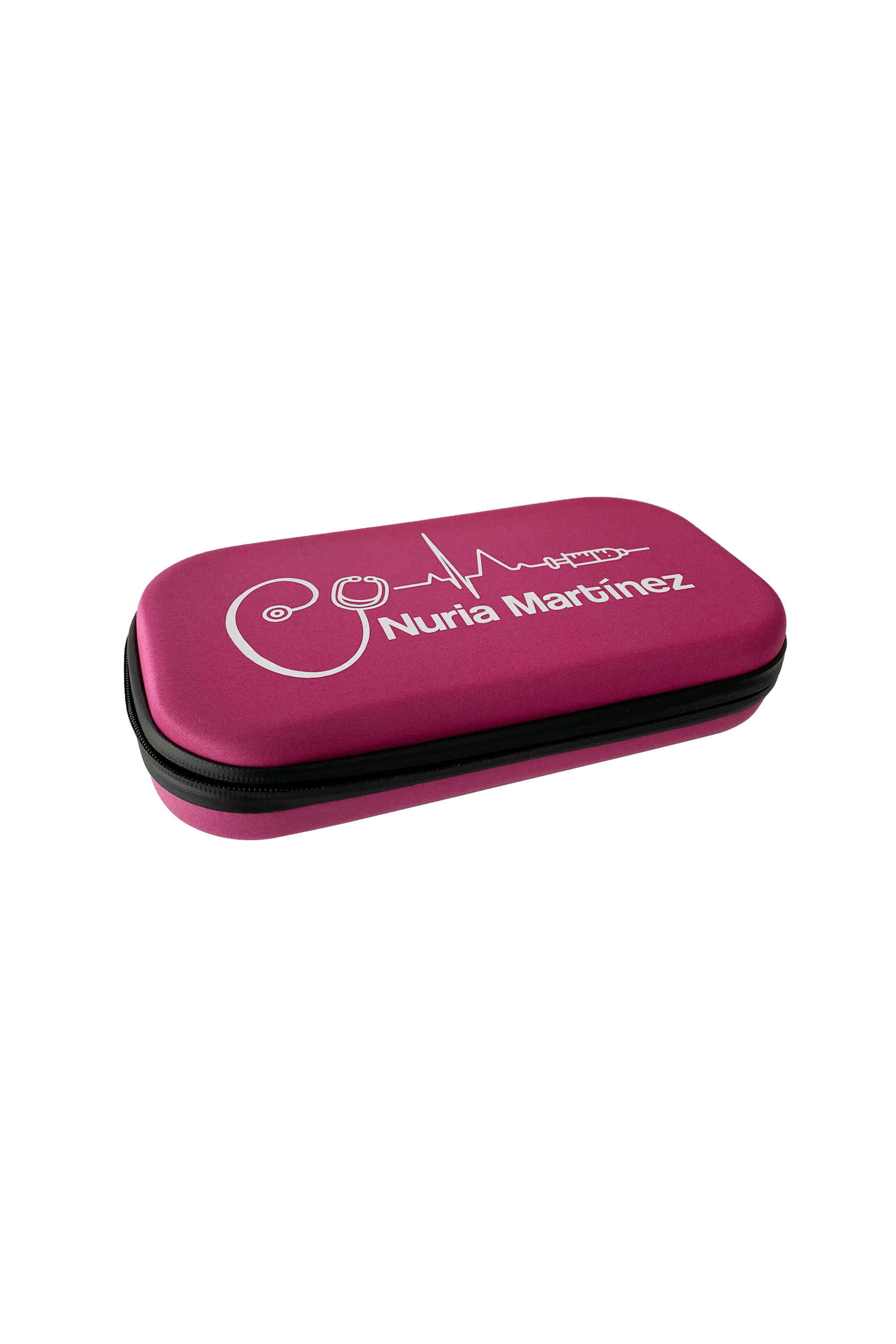 Estuche fonendoscopio, liso o personalizado - Fucsia