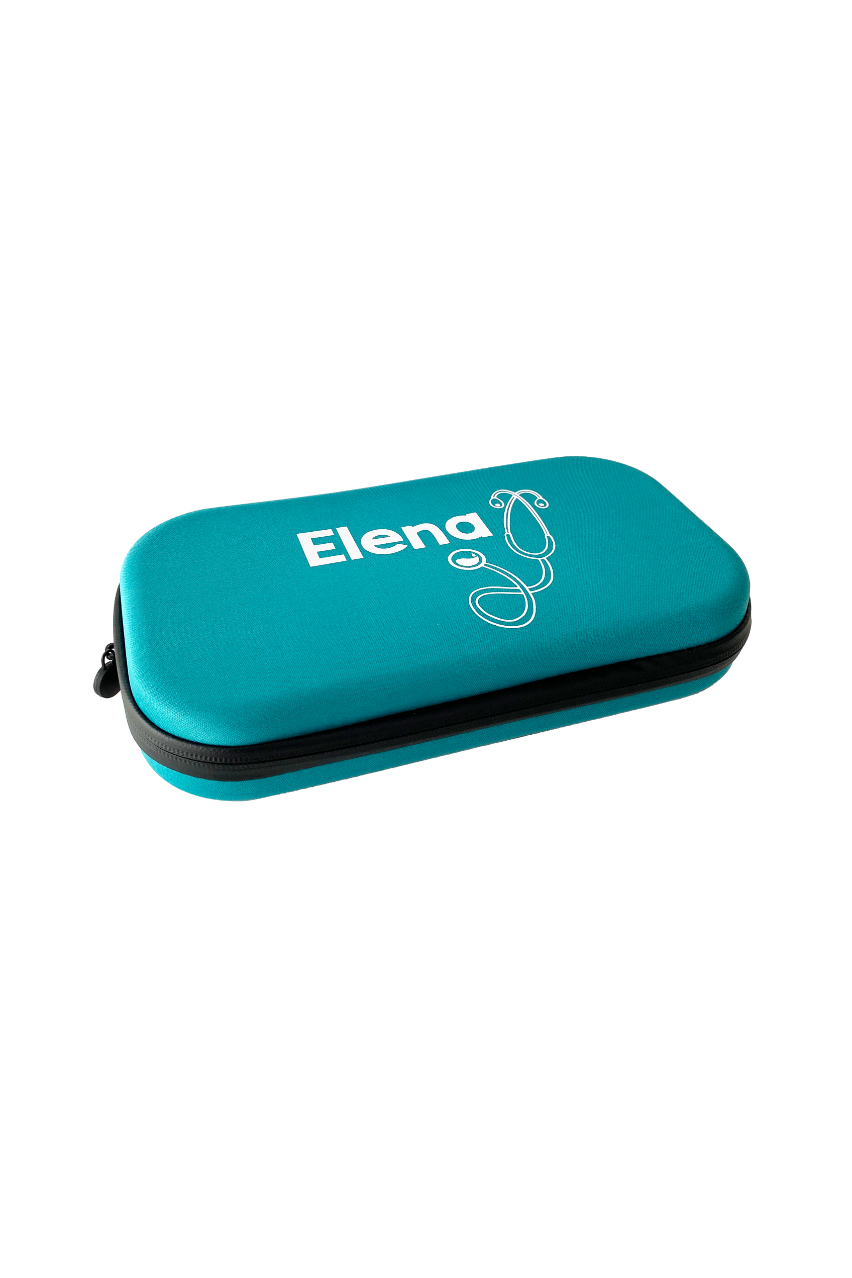 Estuche fonendoscopio, liso o personalizado - Celeste-1