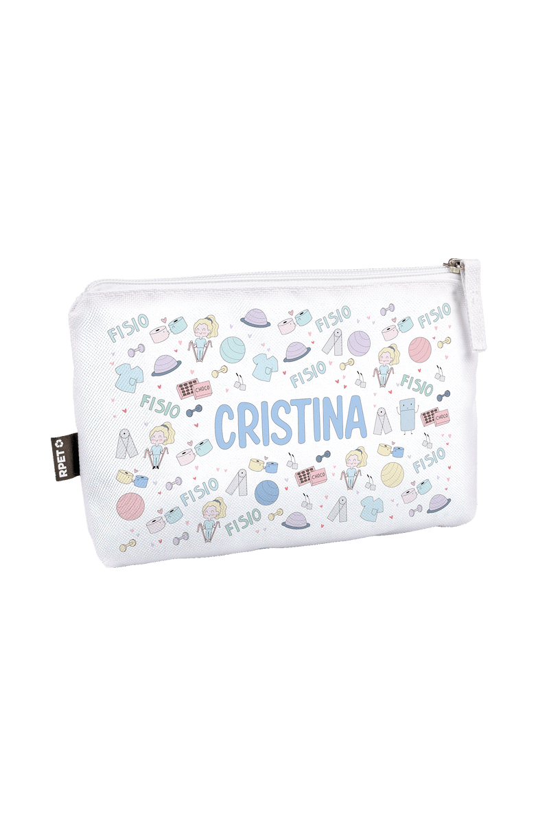 Customizable printed pencil case/toiletry bag - Fisio Pastel-zoom-