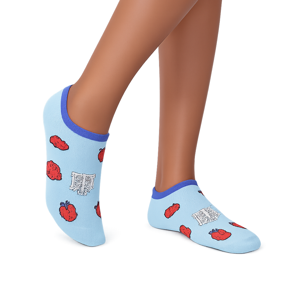 Printed Ankle Socks – Anatomy 