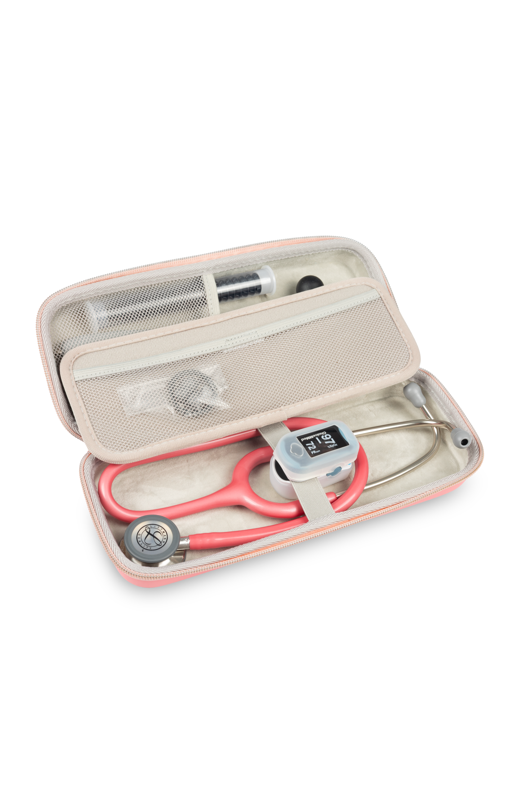 Stethoscope case with inner flap