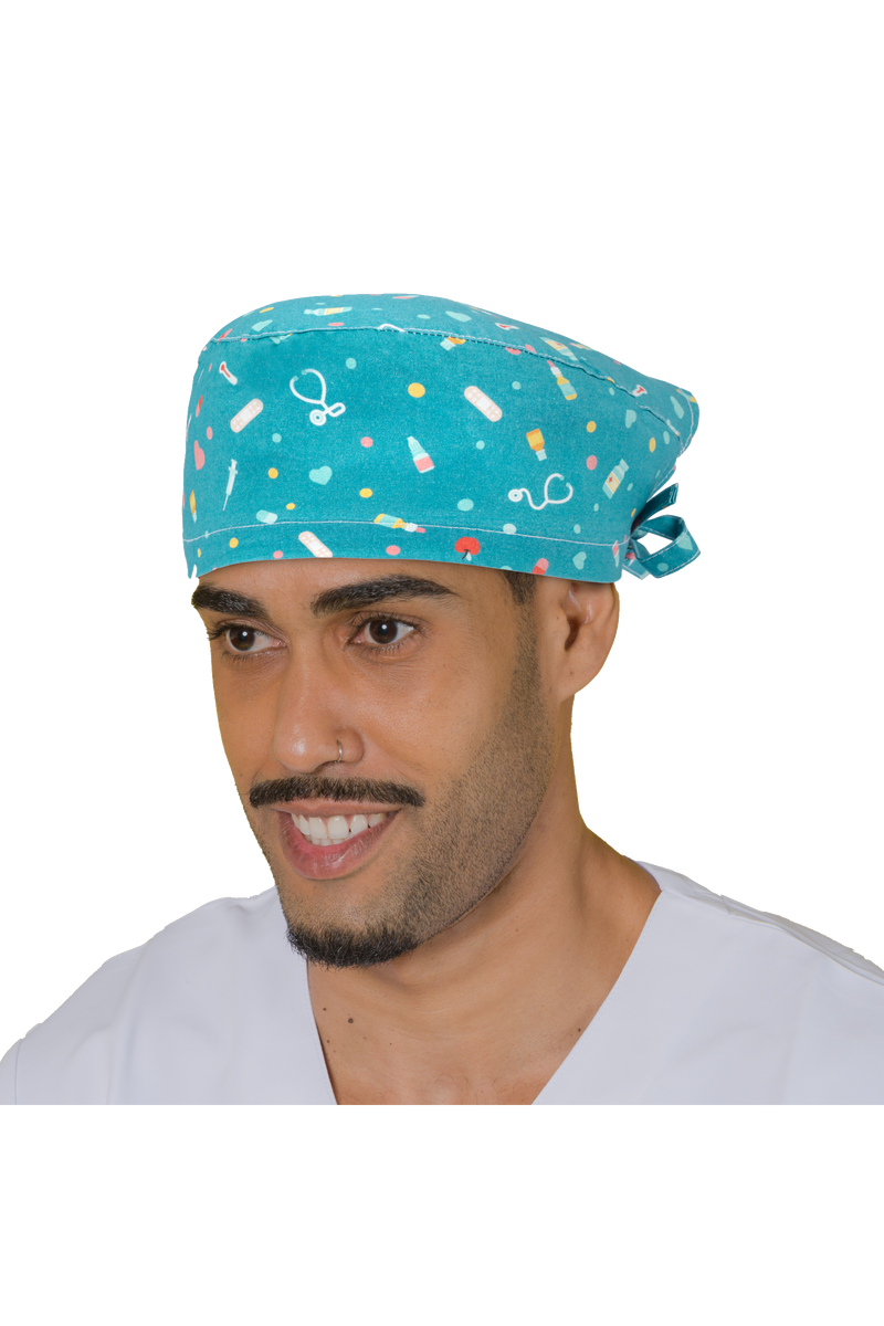 Surgical cap for short hair - Printed -zoom-