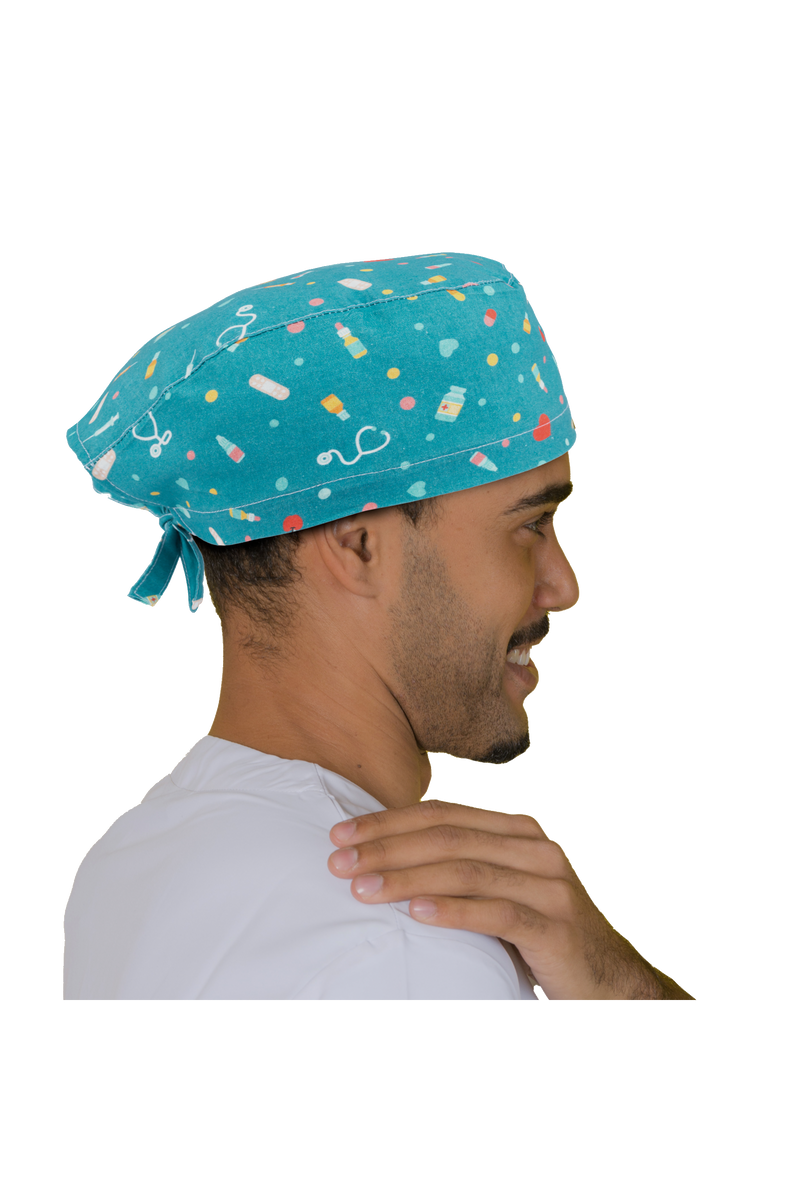 Surgical cap for short hair - Printed -zoom-