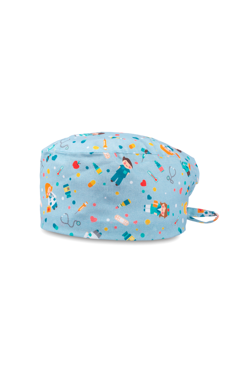 Surgical cap for short hair - Printed -zoom-