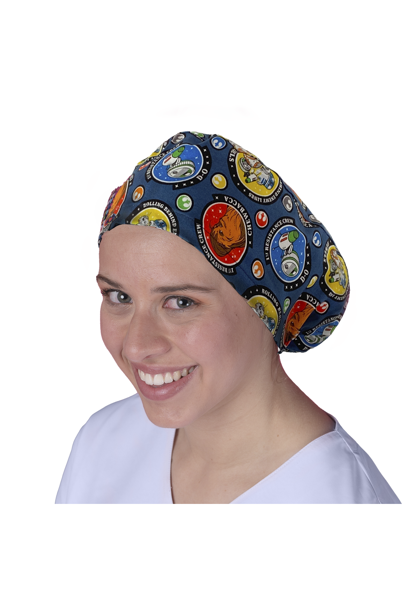 Surgical cap for long hair - Printed -1