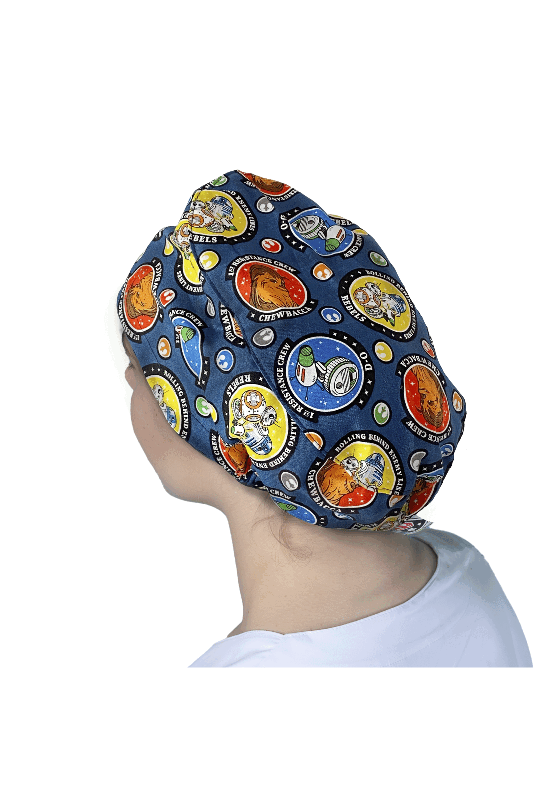 Surgical cap for long hair - Printed 