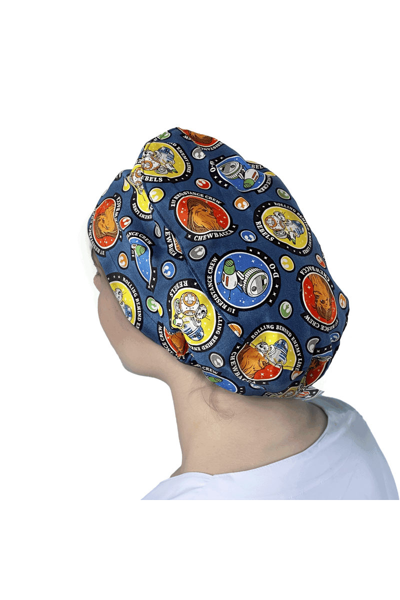 Surgical cap for long hair - Printed -zoom-