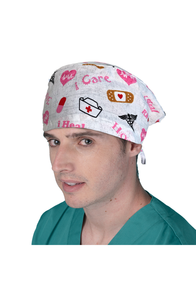 Surgical cap for short hair - Printed -zoom-