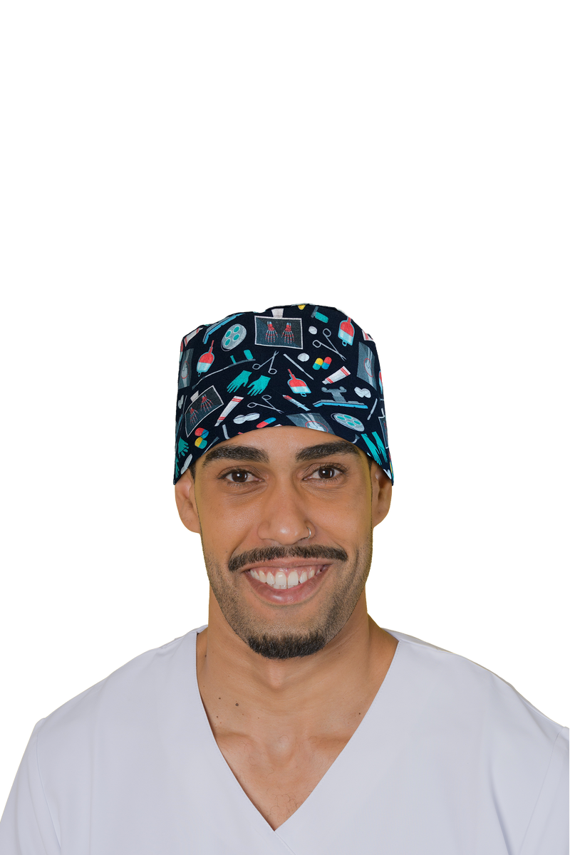 Surgical cap for short hair - Printed -zoom-
