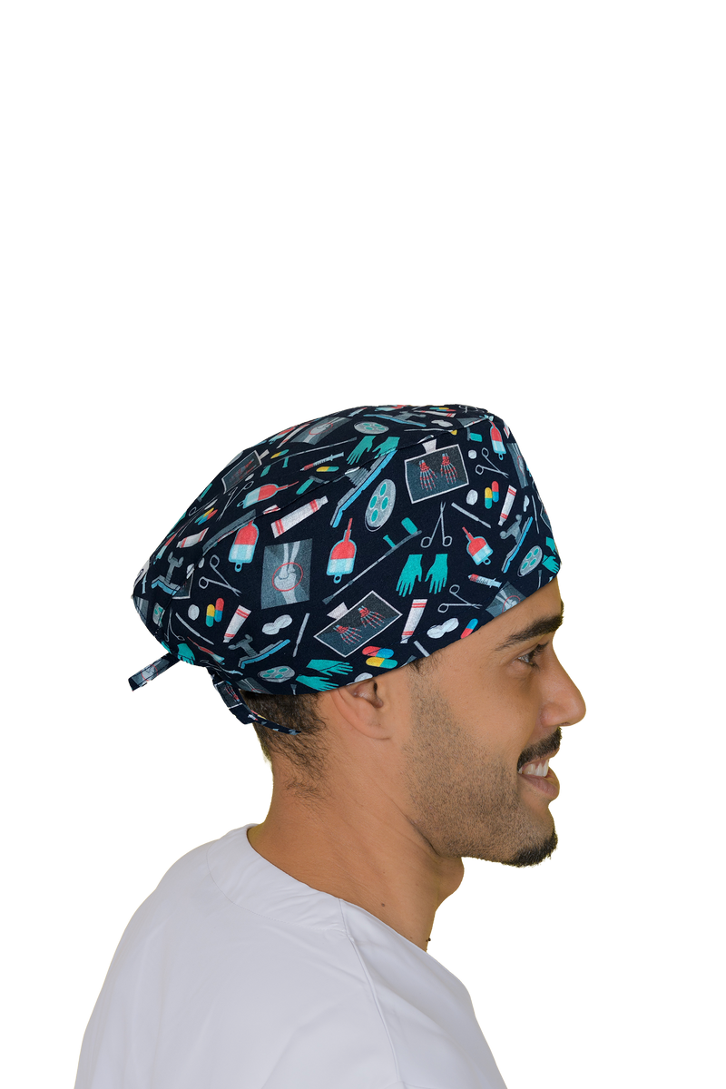 Surgical cap for short hair - Printed -zoom-