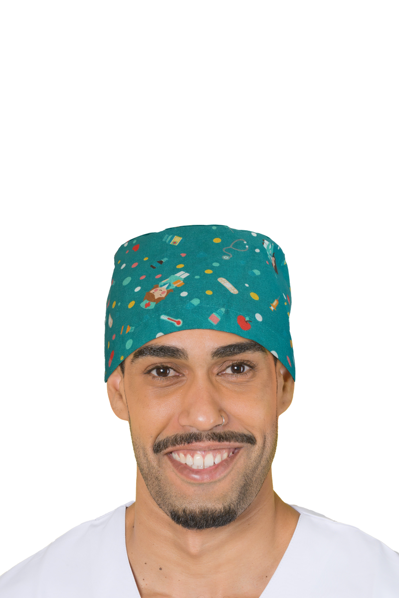 Surgical cap for short hair - Printed -zoom-