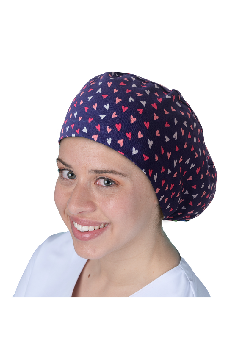 Surgical cap for long hair - Printed -zoom-