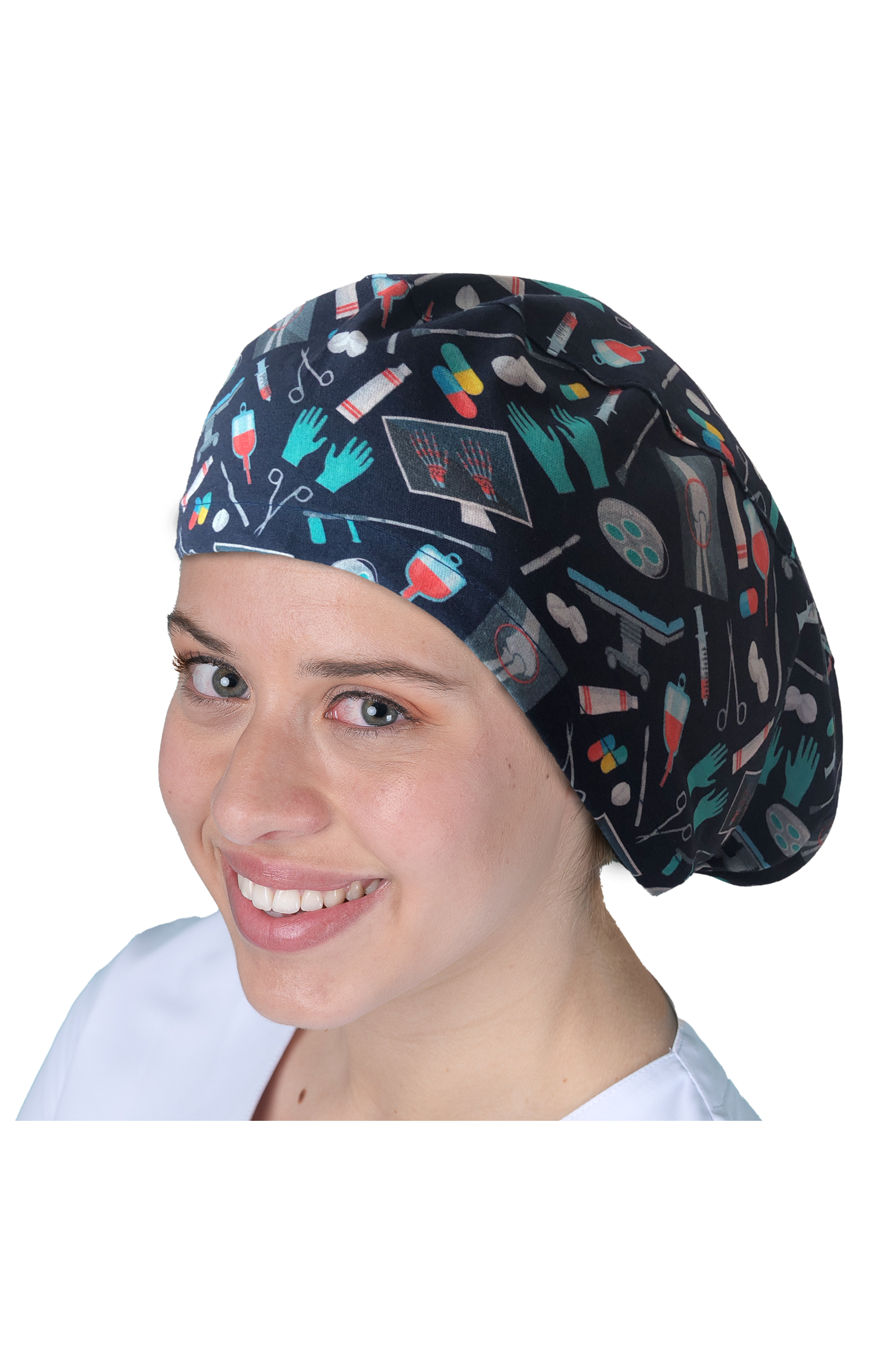 Surgical cap for long hair - Printed -38