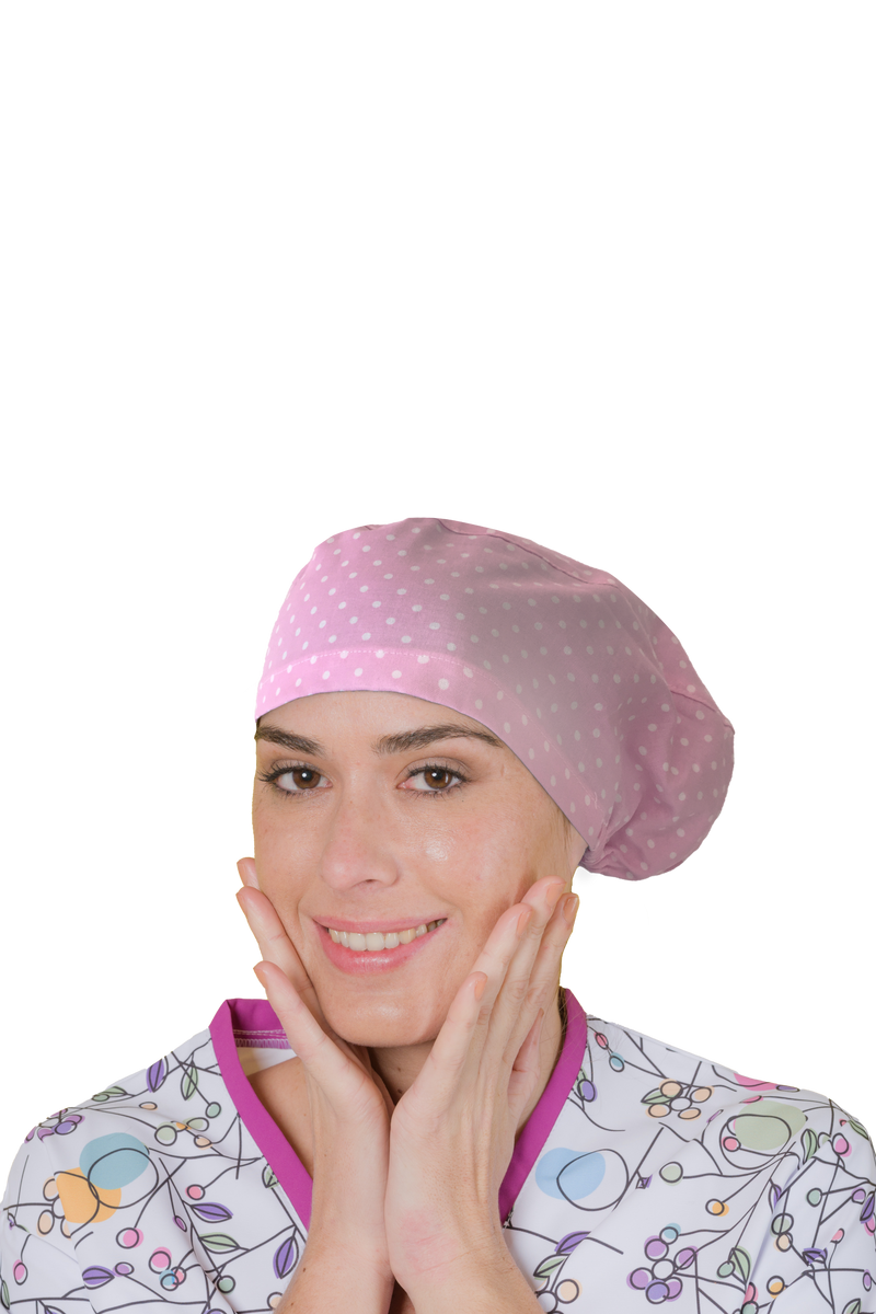 Surgical cap for long hair - Printed -zoom-