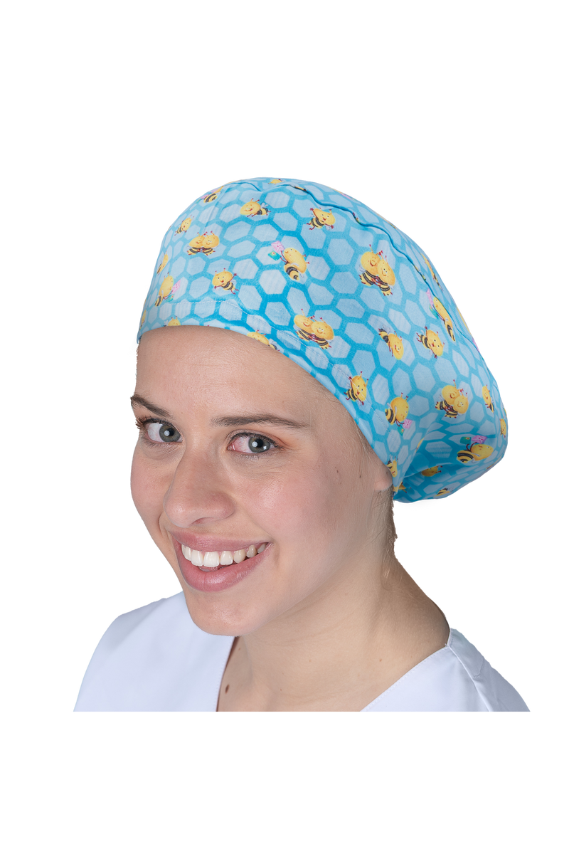 Surgical cap for long hair - Printed -zoom-
