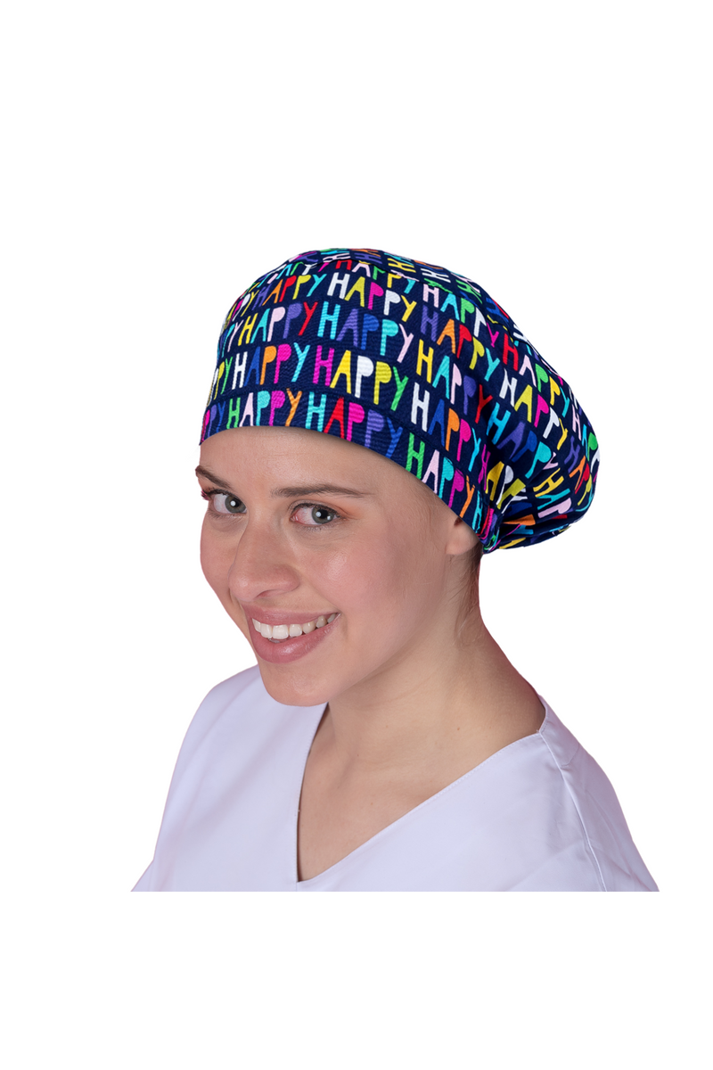 Surgical cap for long hair - Printed -zoom-